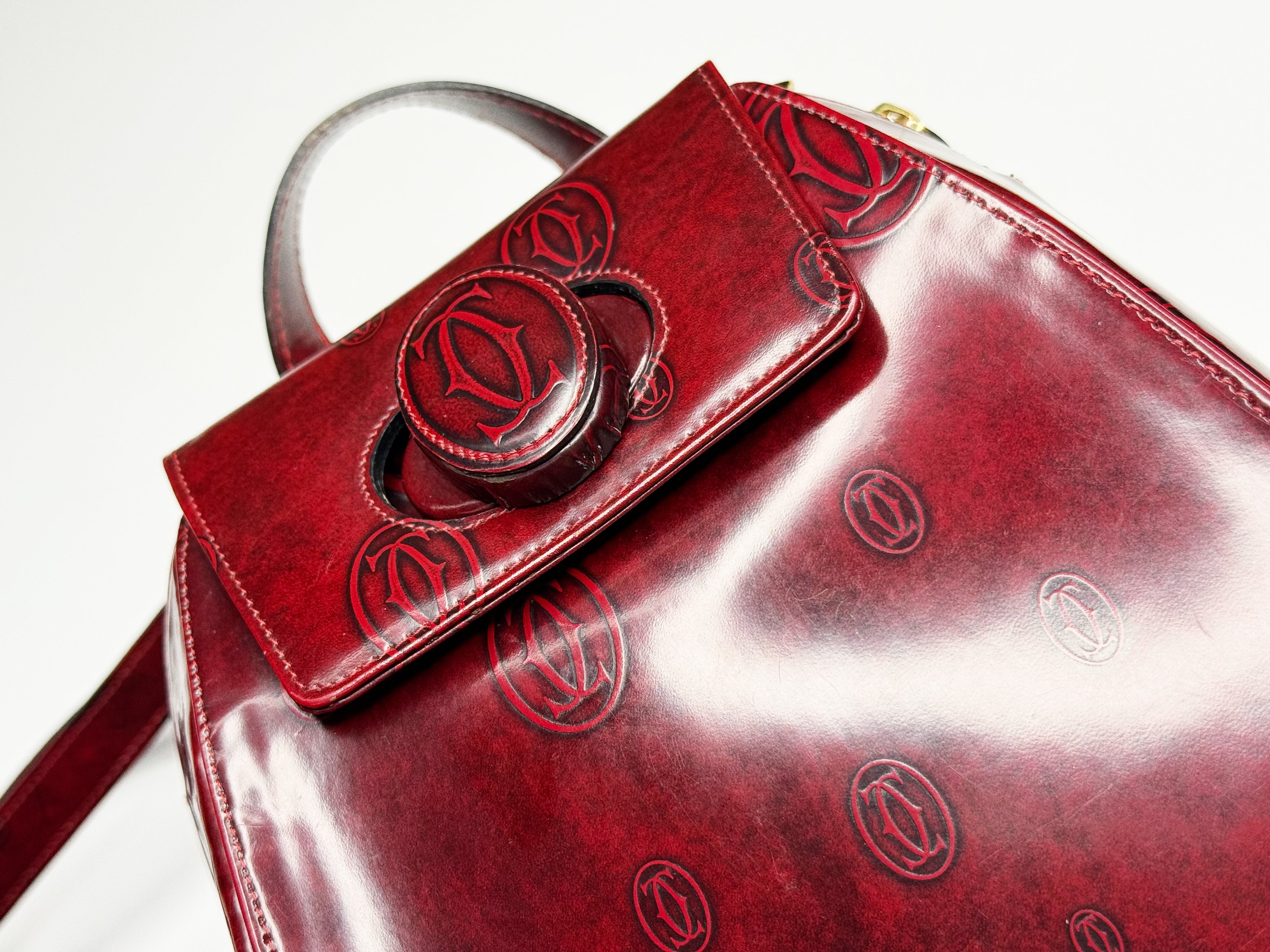 Cartier Happy Birthday Backpack – Bordeaux Red Calf Leather