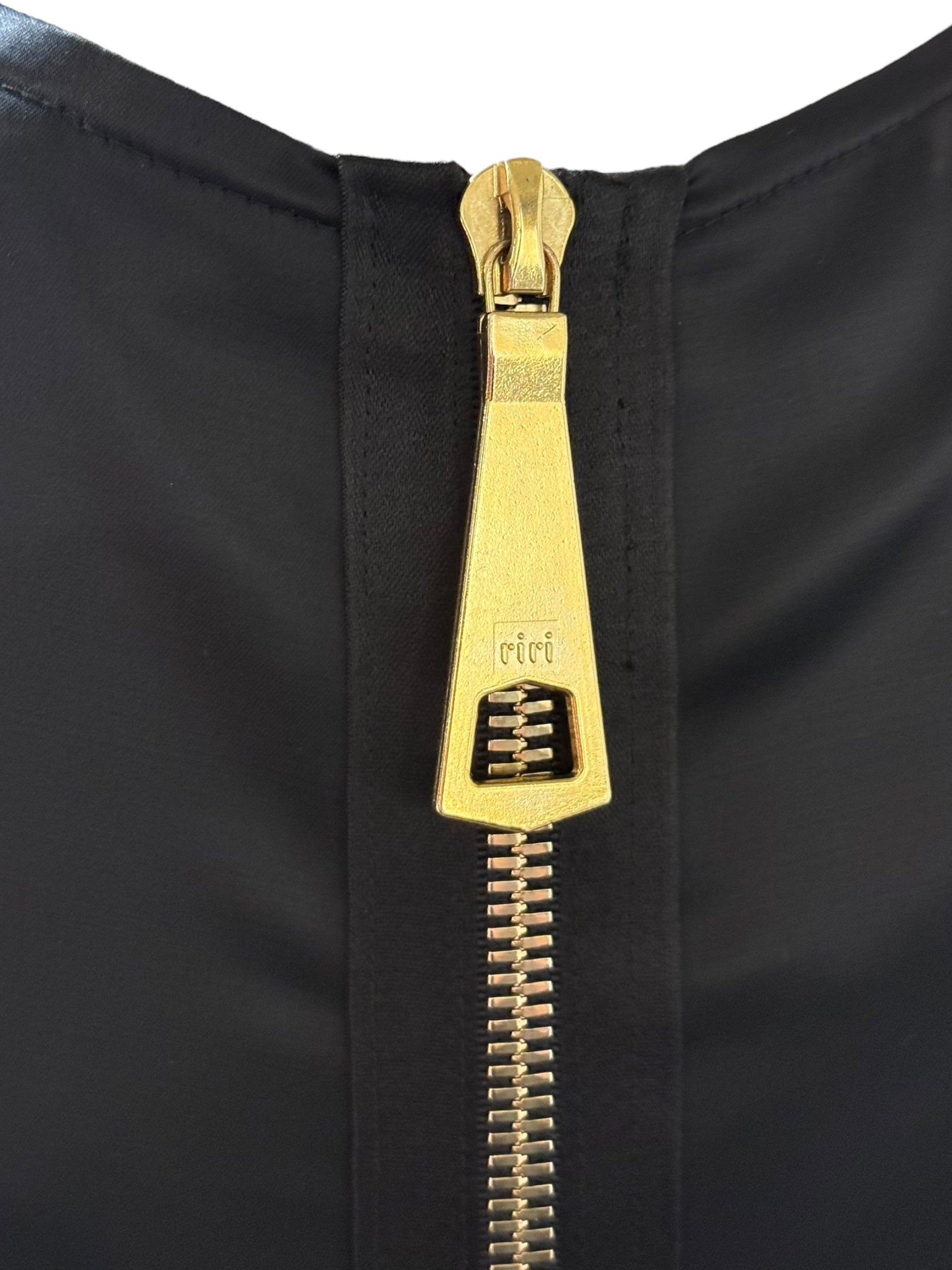 Gaspard Yurkievich Black Draped Mini Dress with Rose Detail