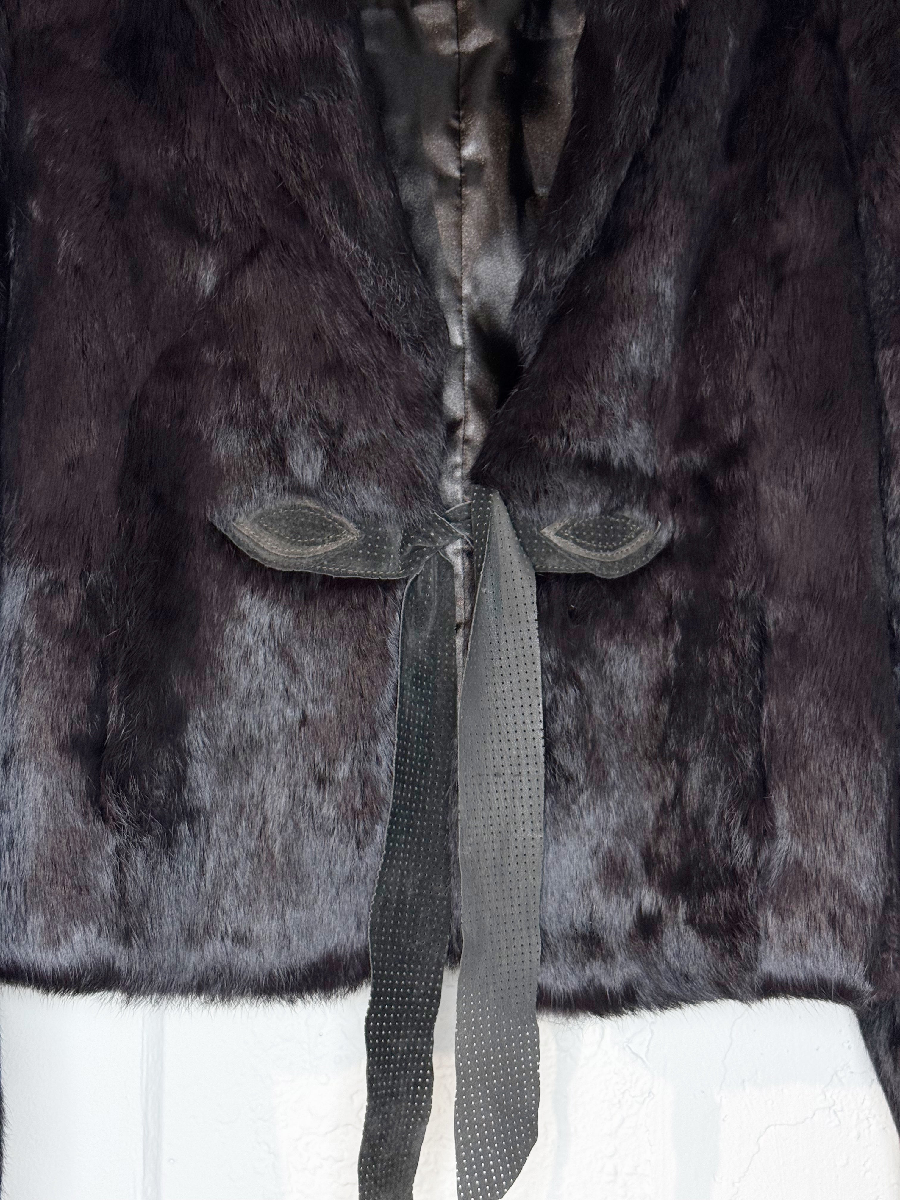 Erik Garthus AS Dark Brown Mink Jacket - L