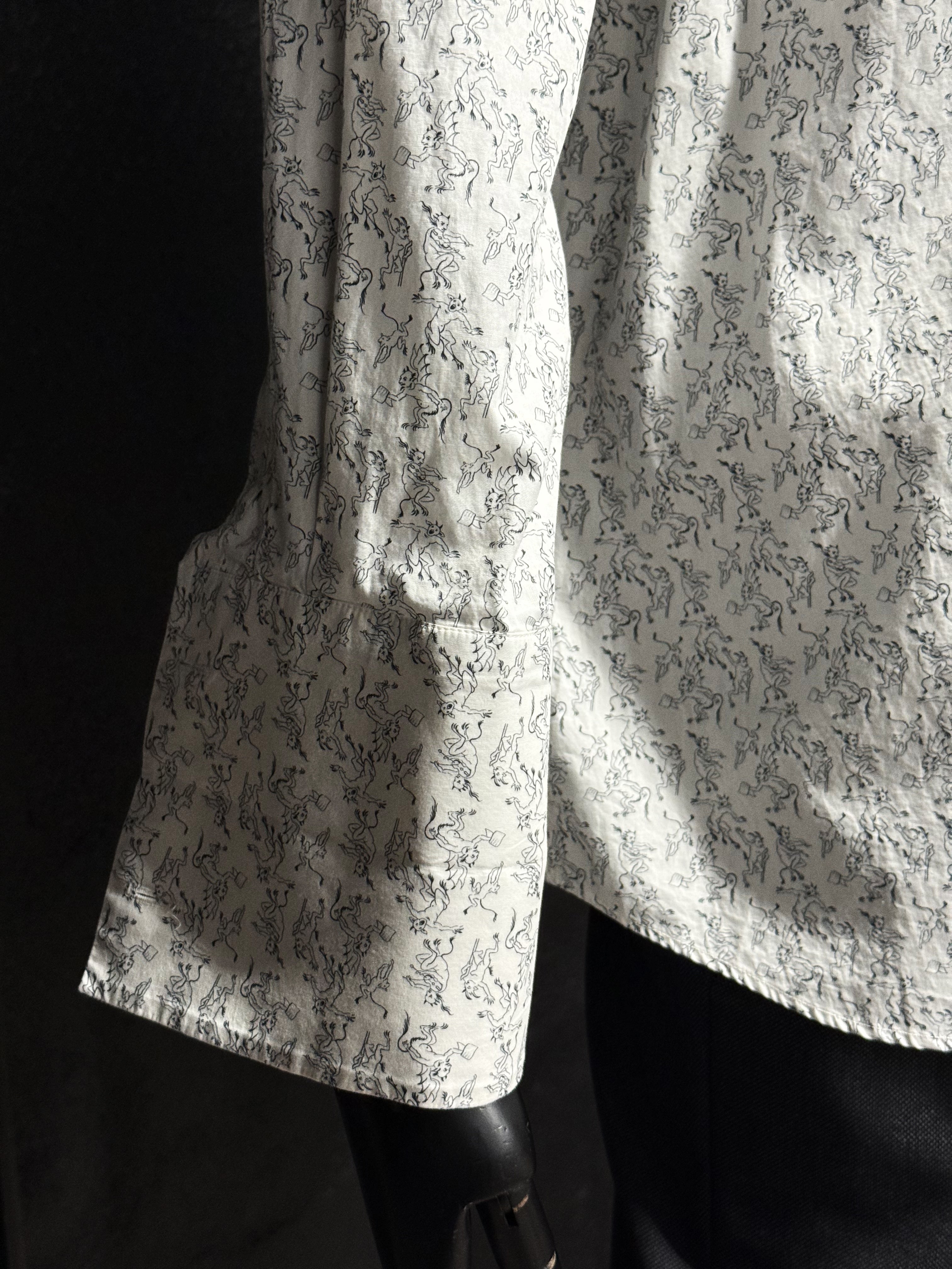 PRADA Men’s Mythological Print Cotton Shirt