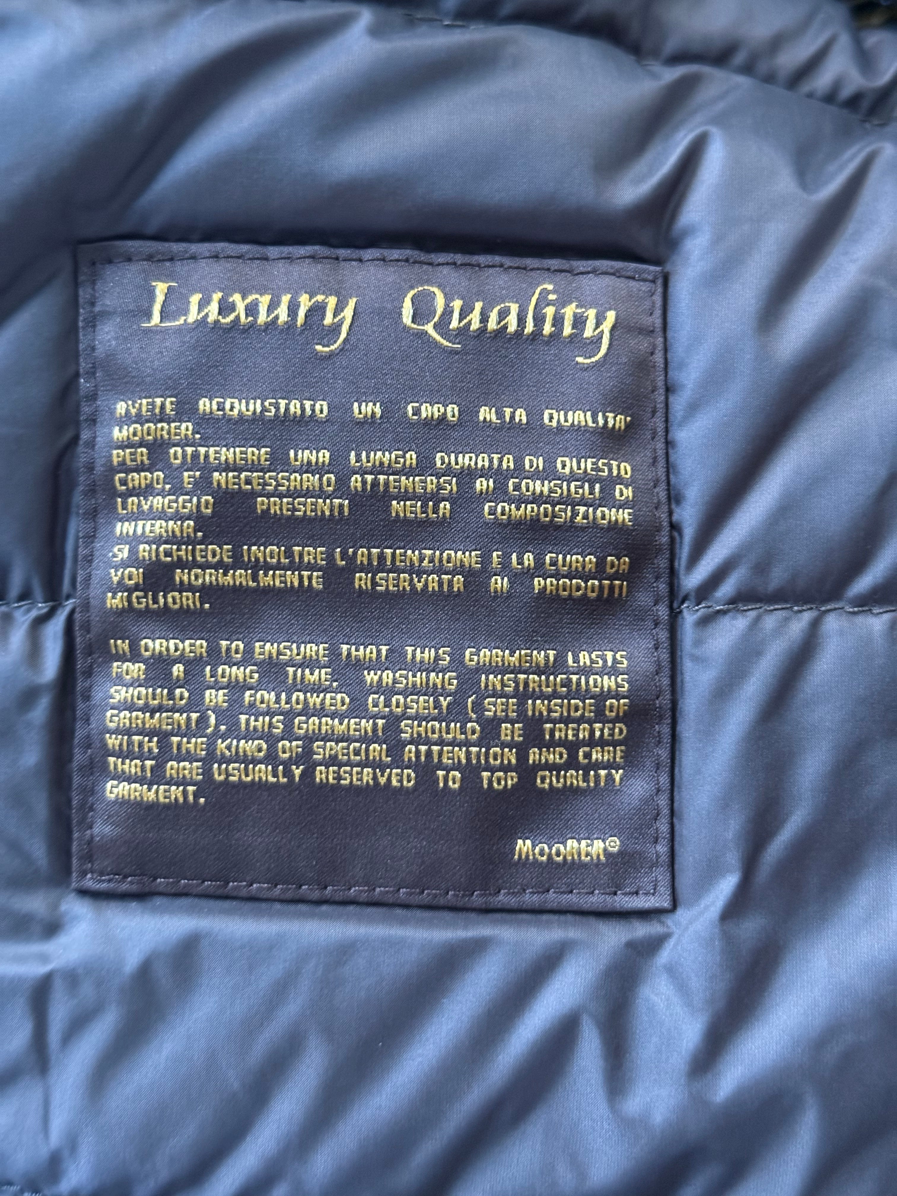 MOORER BOERI-WCO PADDED JACKET - 48