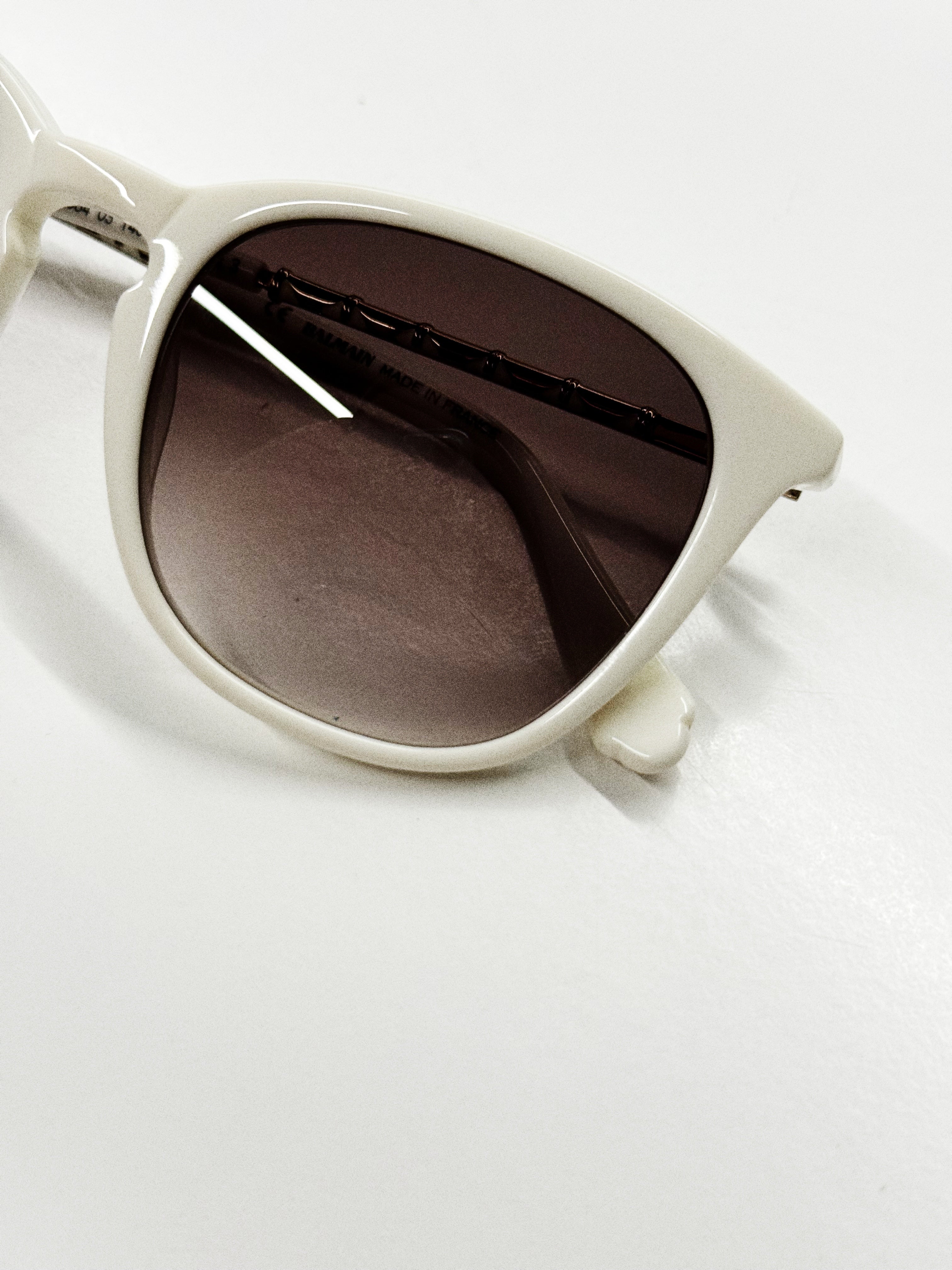 Balmain White Sunglasses