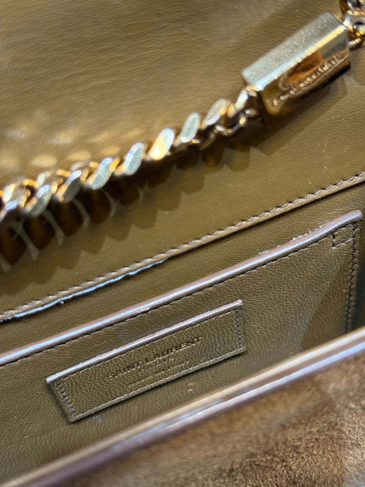 Saint Laurent Kate Tassel Small Bag in Suede