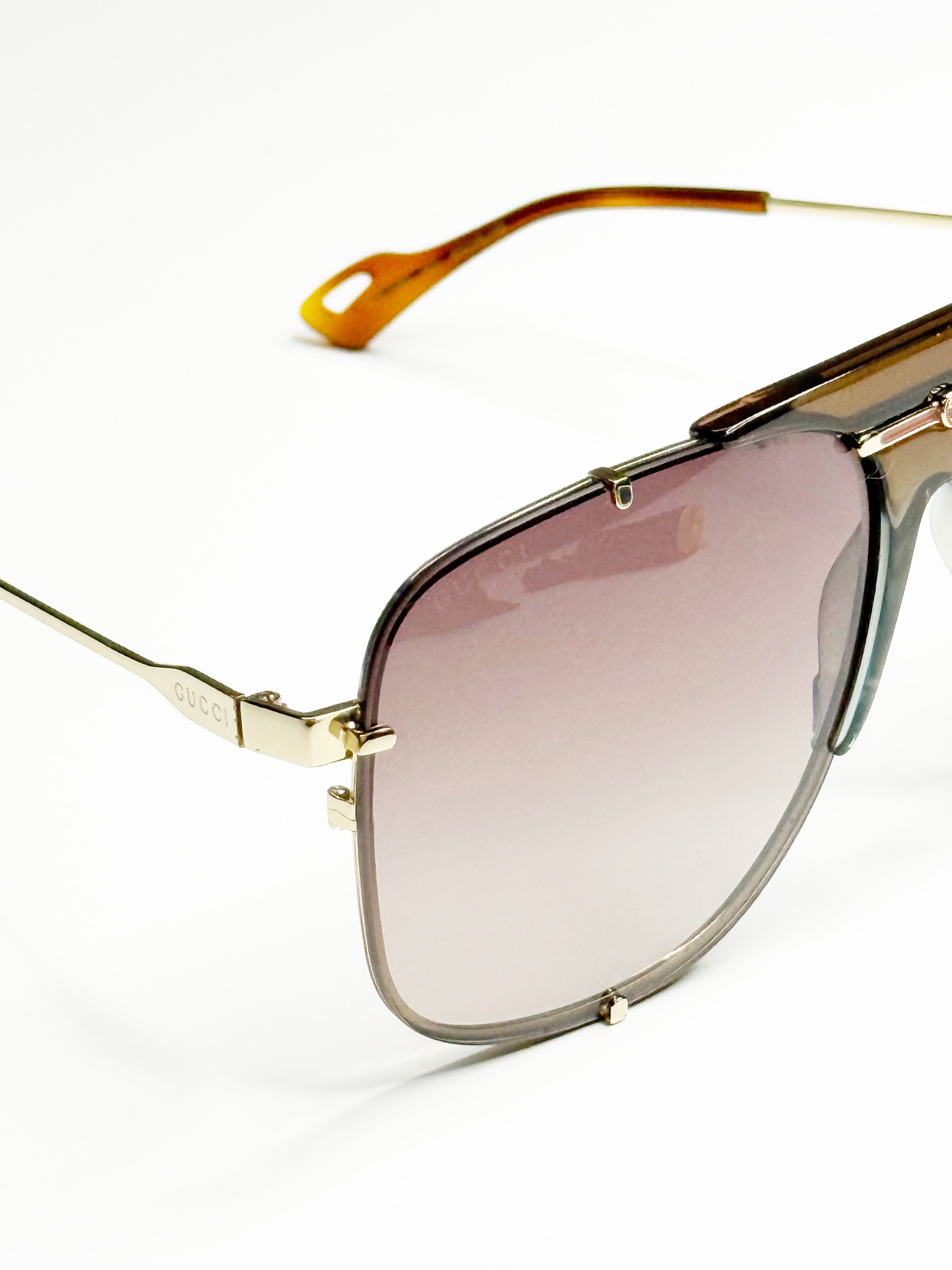 Gucci GG0798S Oversized Aviator Sunglasses