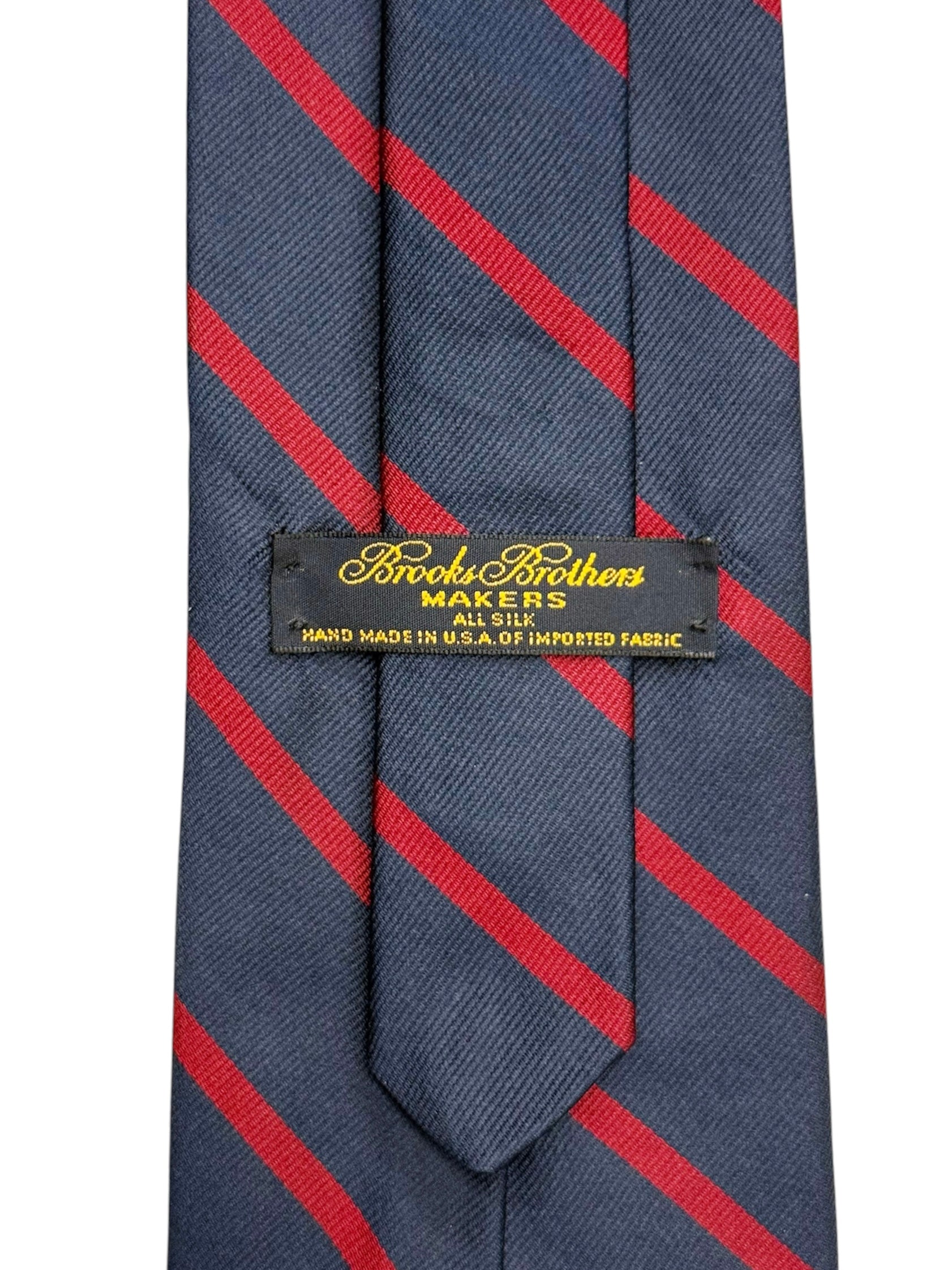 Brooks Brothers Navy & Red Striped Silk Tie