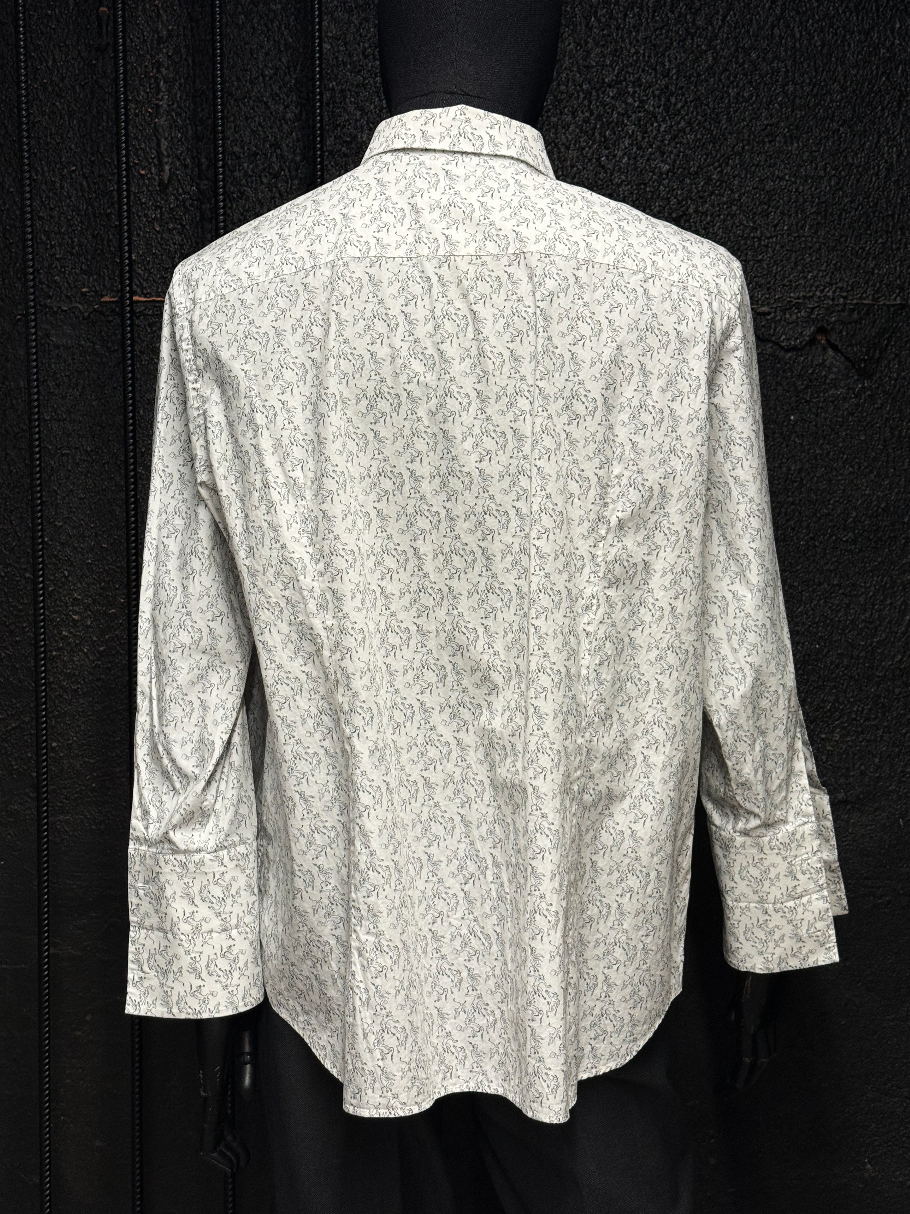 PRADA Men’s Mythological Print Cotton Shirt