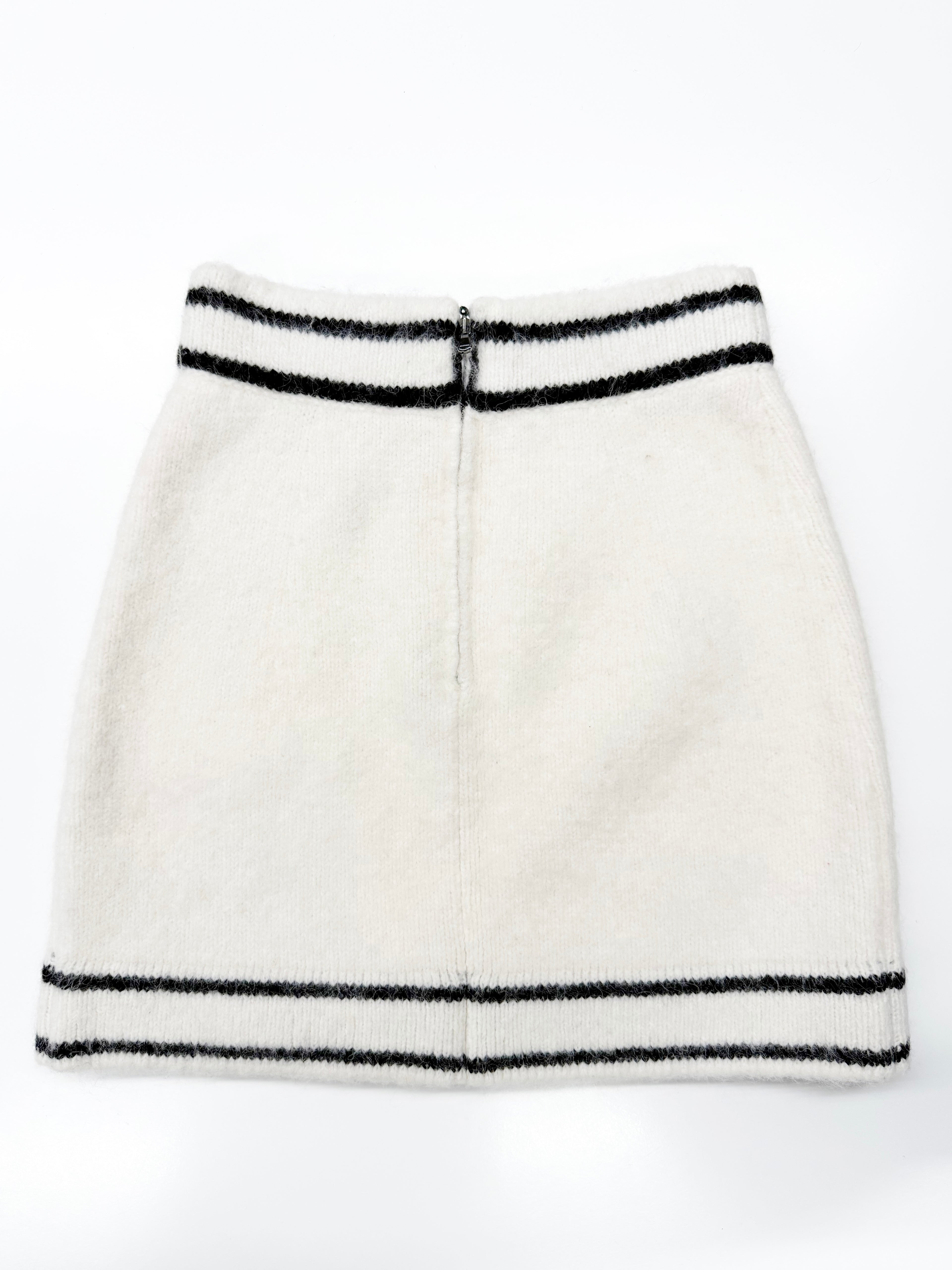 Dolce & Gabbana Wool-Blend Mini Skir - EU 36