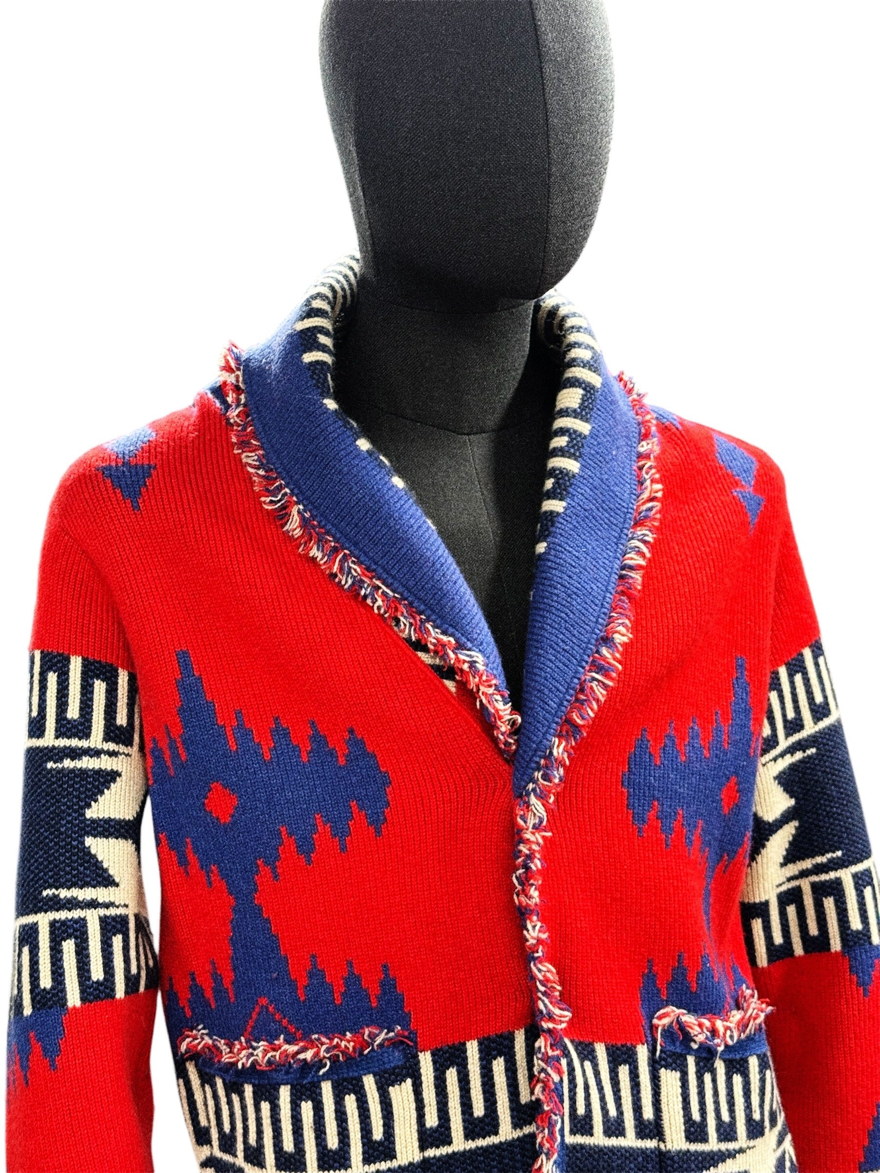 Alanui Icon Jacquard Cardigan in 100% Cashmere – Made in Italy