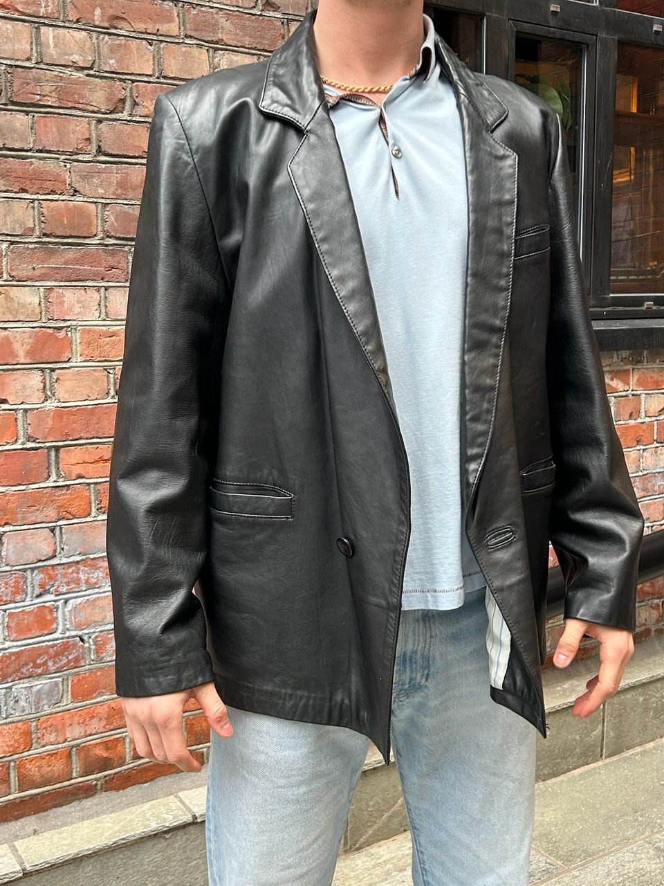 Alexander Vintage Leather Blazer