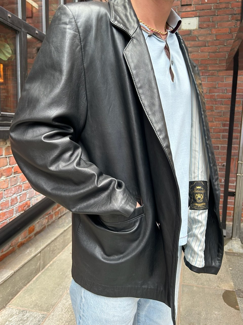 Alexander Vintage Leather Blazer