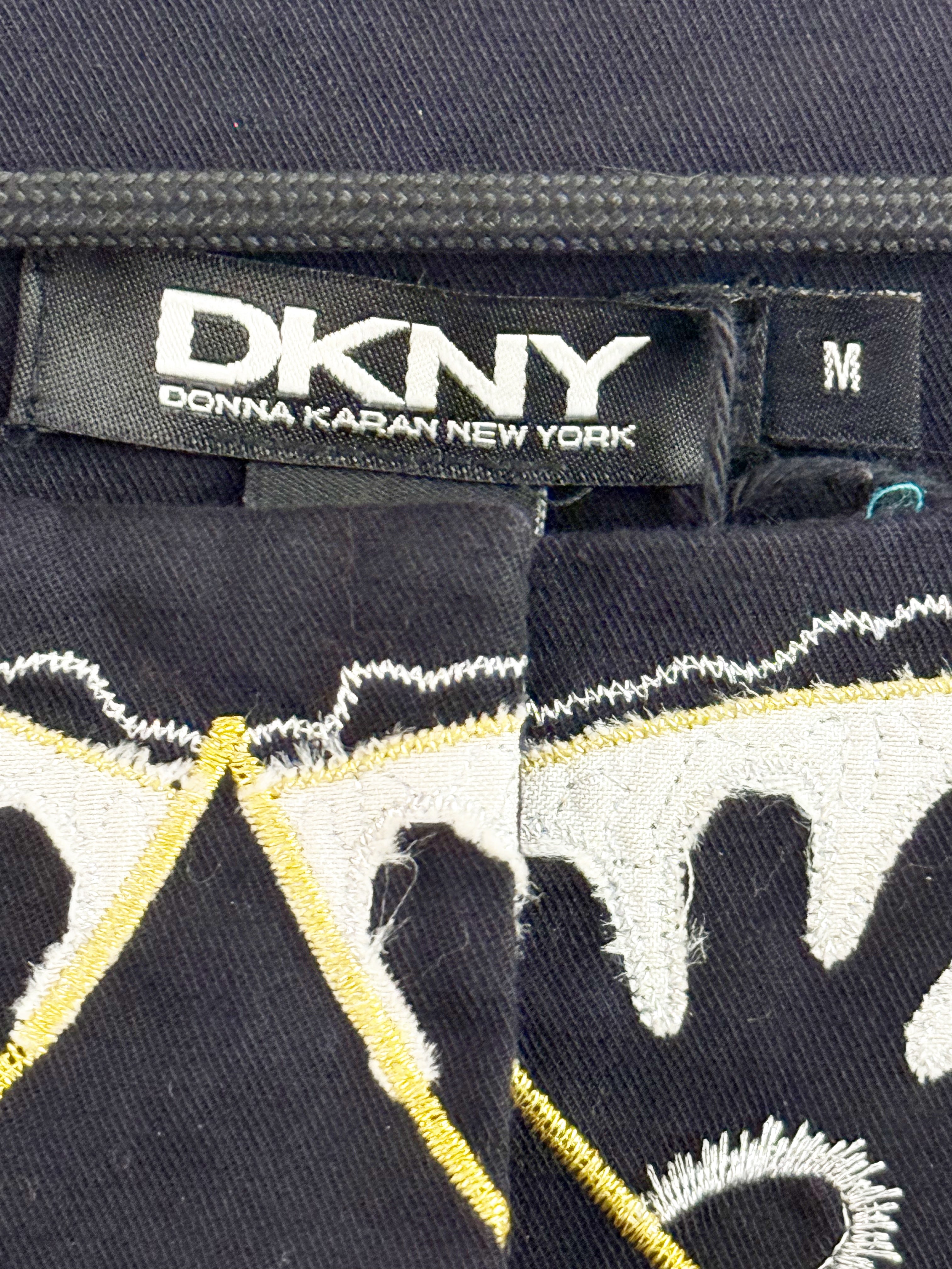 DKNY Embroidered Silk-Appliqué Dress EU 38-40