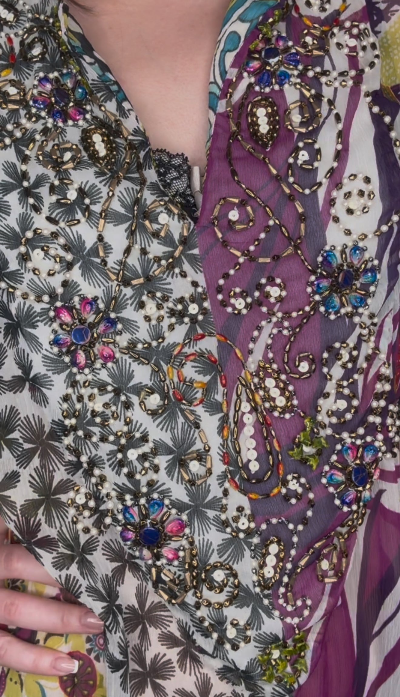 Vivikes Luxe Edition Multicolored Tunic Dress