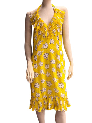Escada Yellow Halterneck Dress