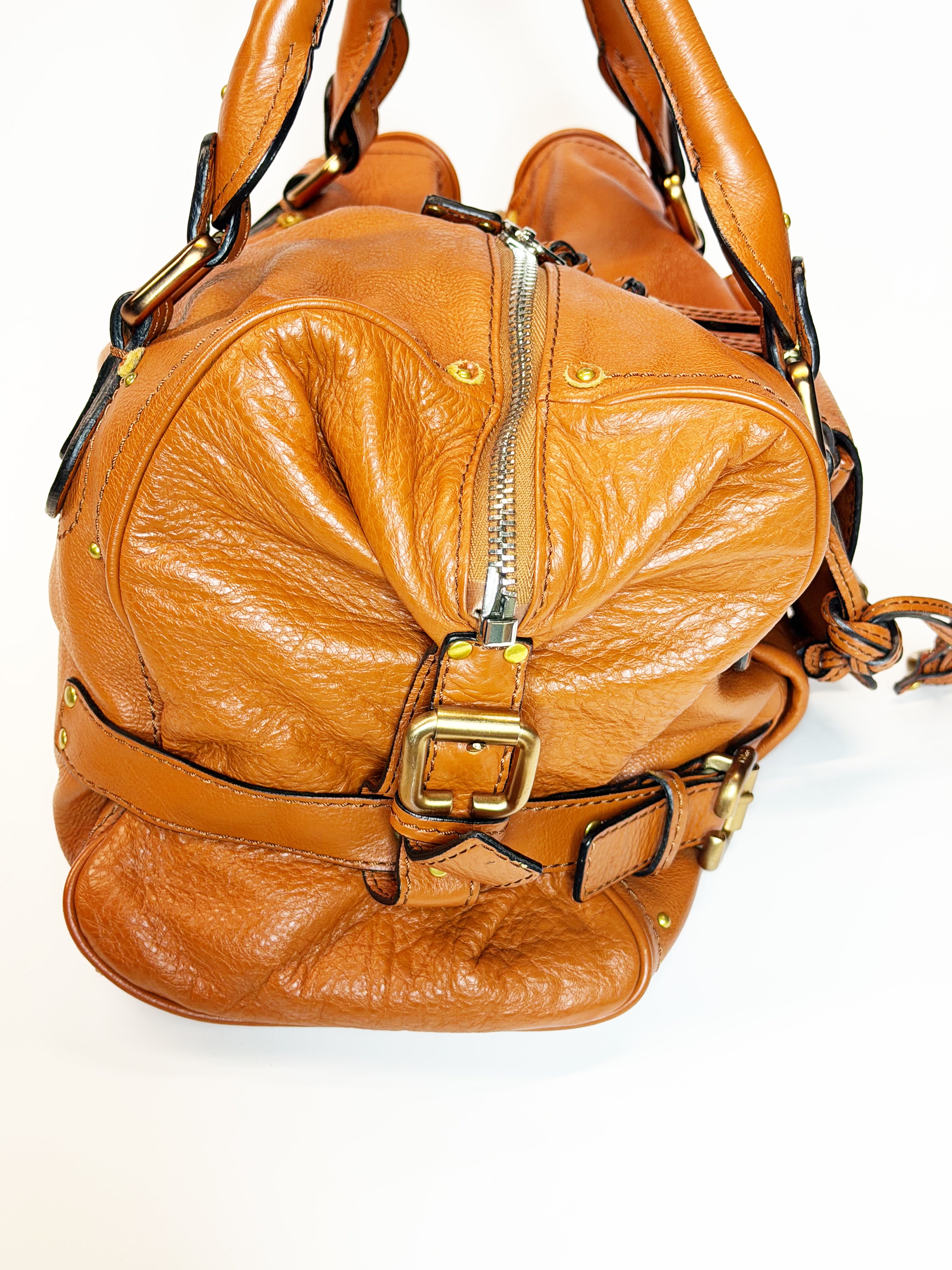 Chloé Paddington Medium Leather Bag Tan Gold Hardware 2006