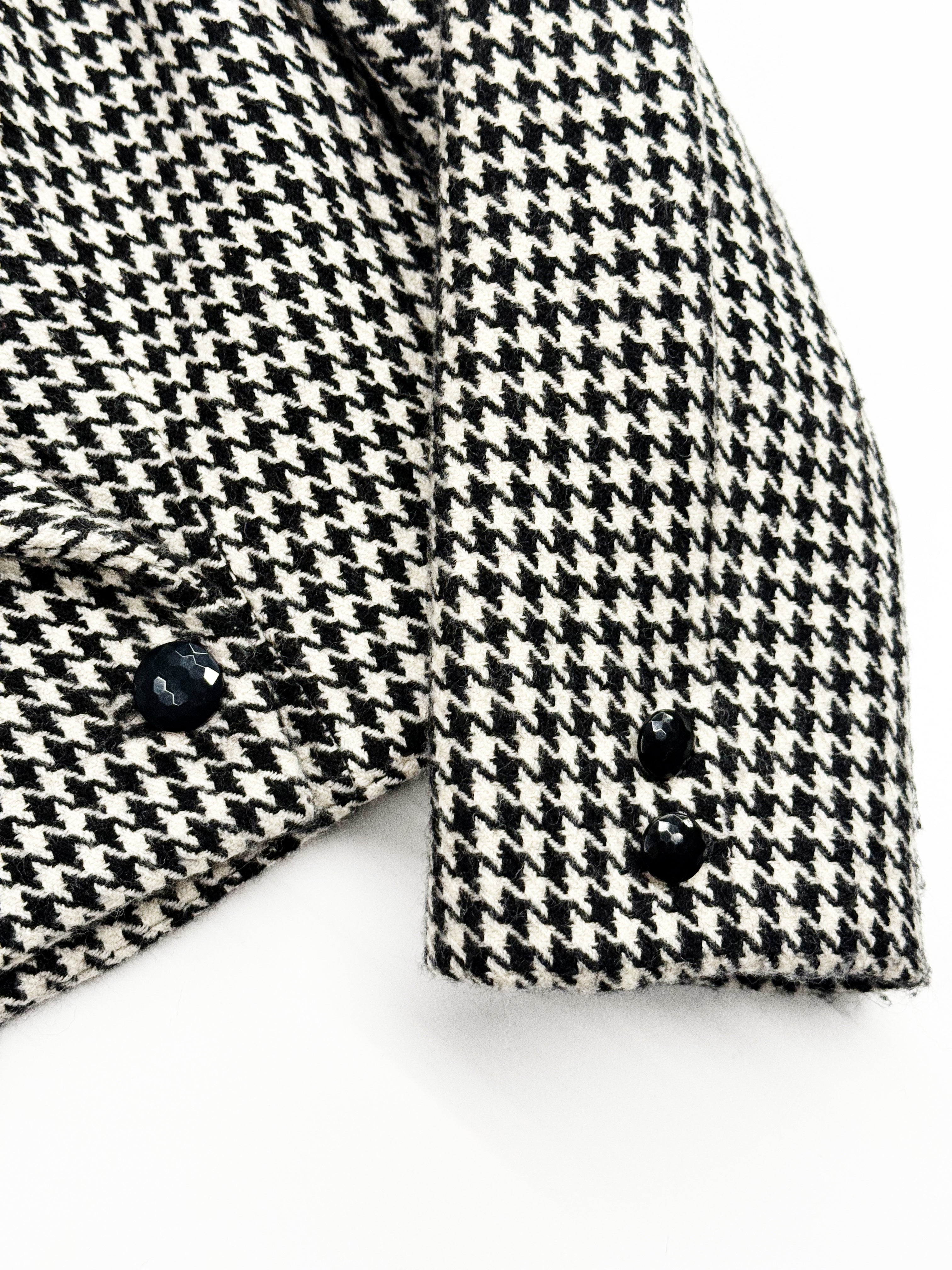 Gianni Versace Houndstooth Wool Blazer