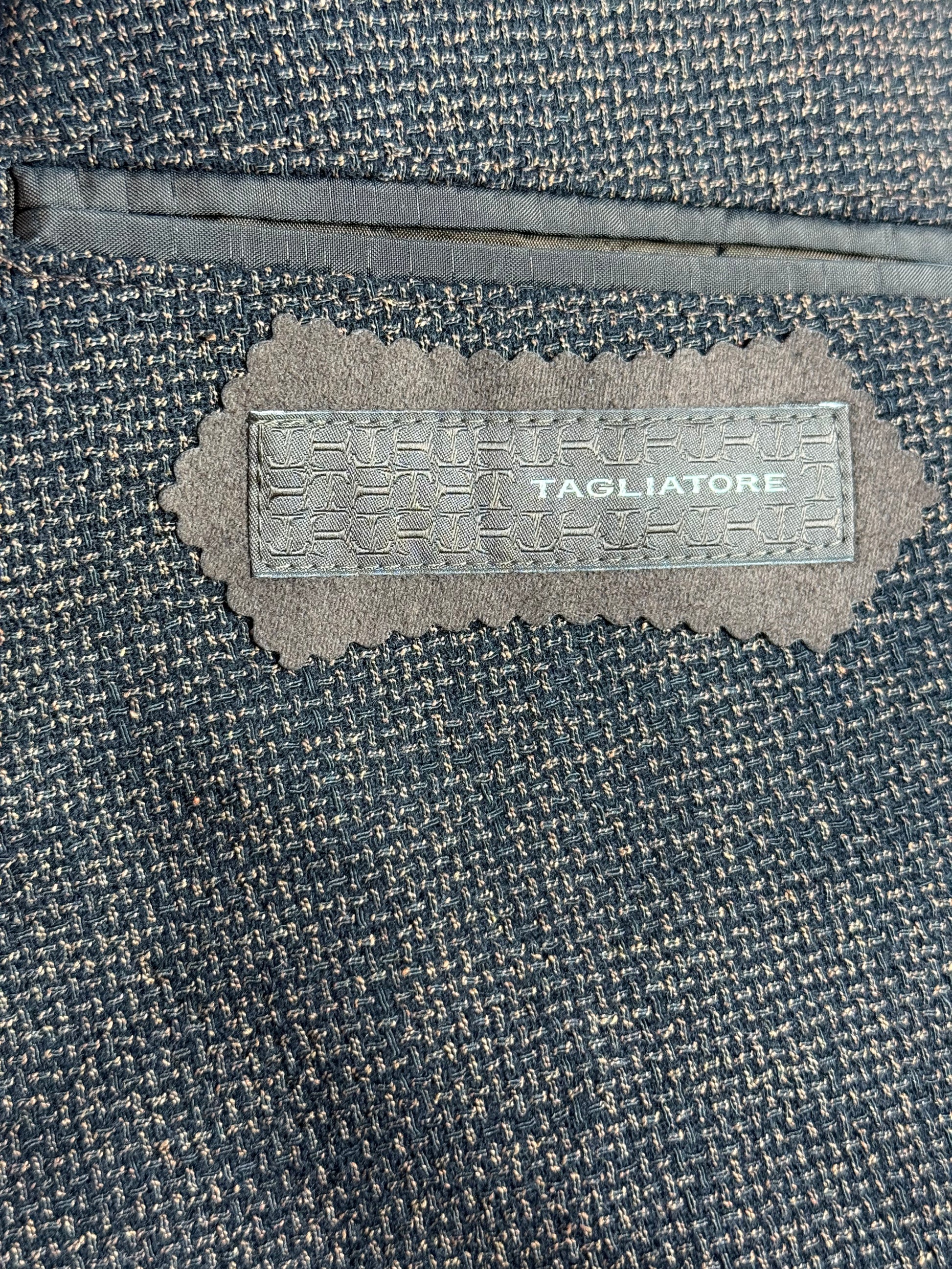 TAGLIATORE Double-Breasted Wool Blend Blazer – Made in Italy