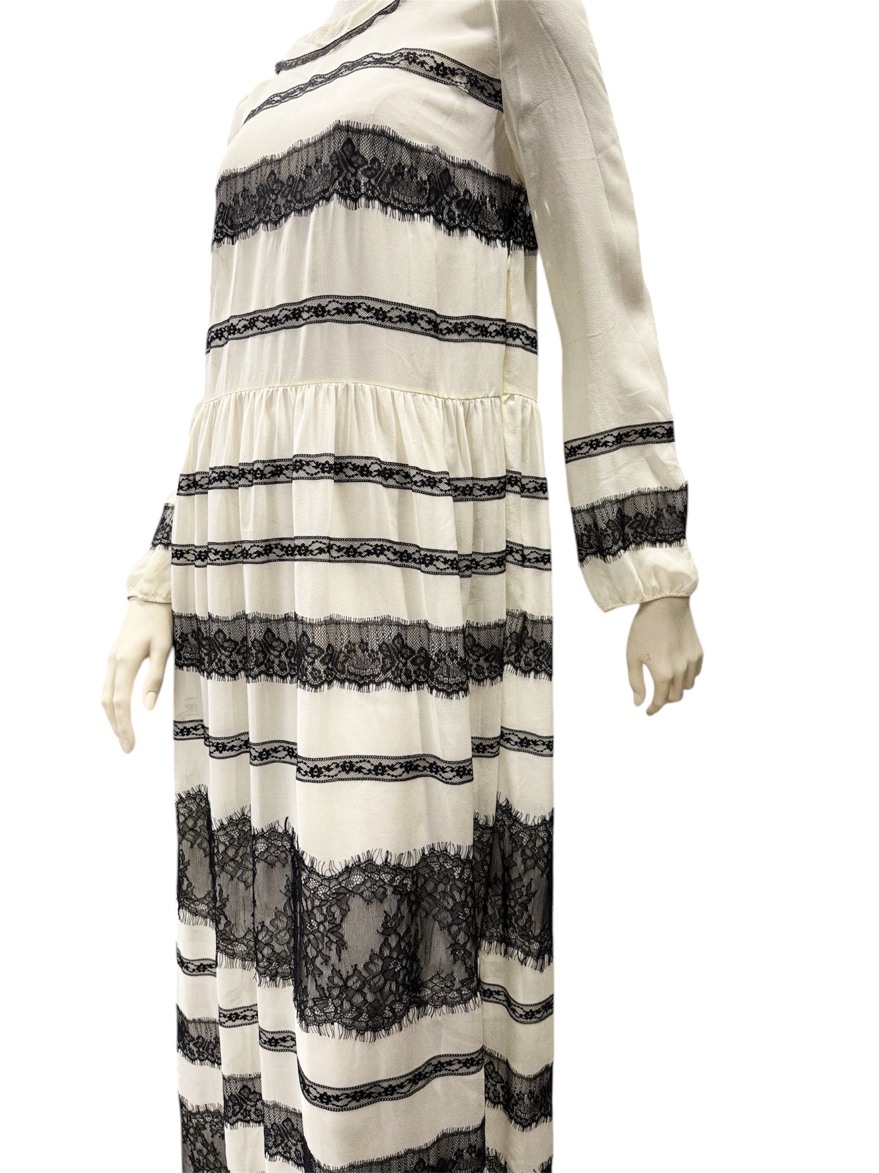 RED VALENTINO Ivory Silk Dress