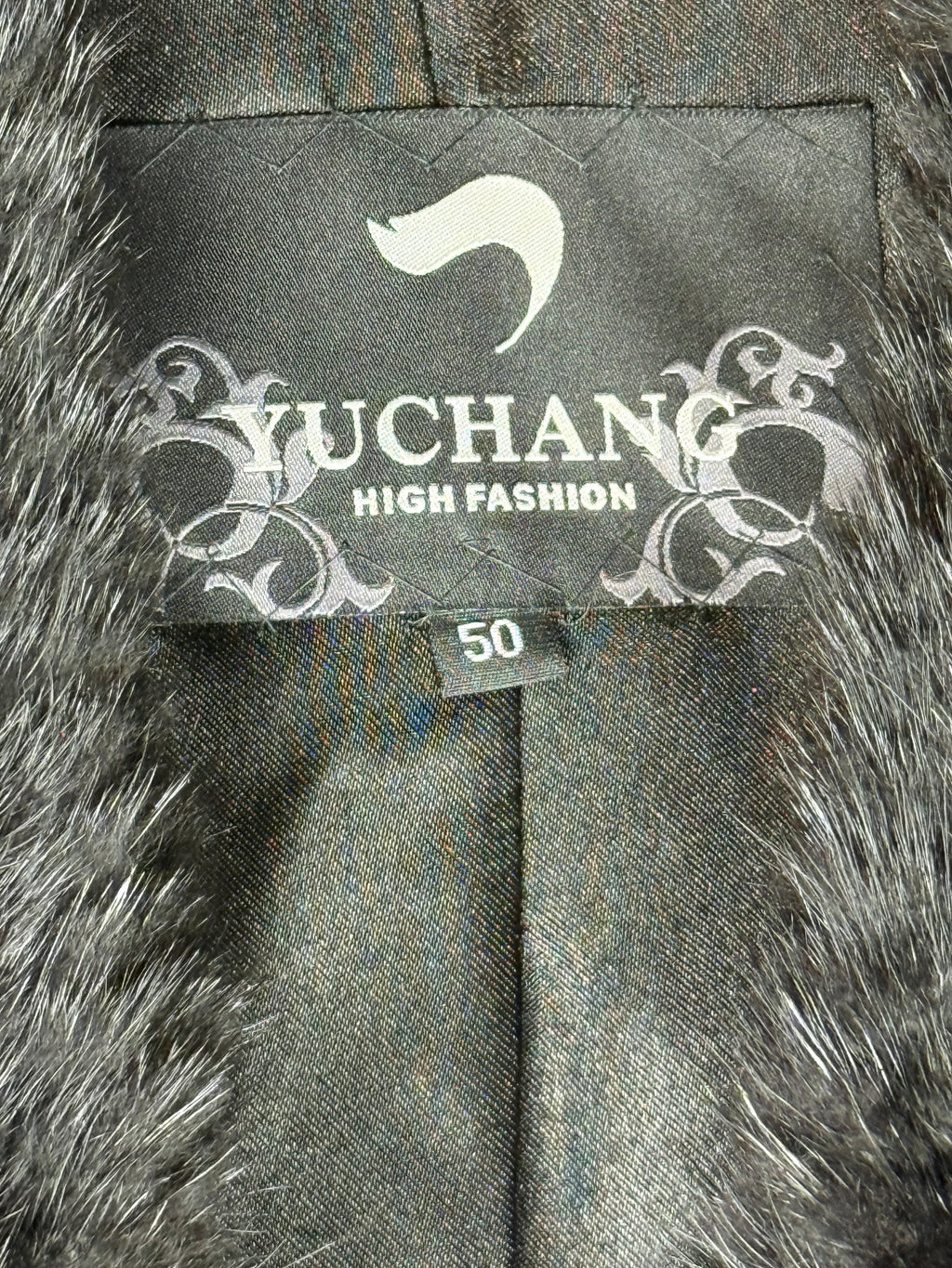 Yuchang High Fashion Black Fur Jacket - M