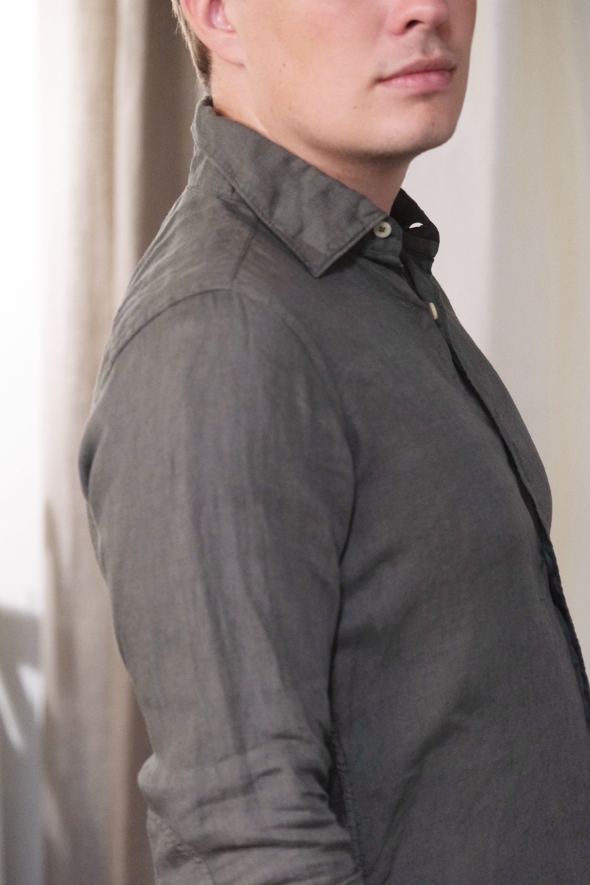 BONTON DOWN ROMA Linen Shirt -S