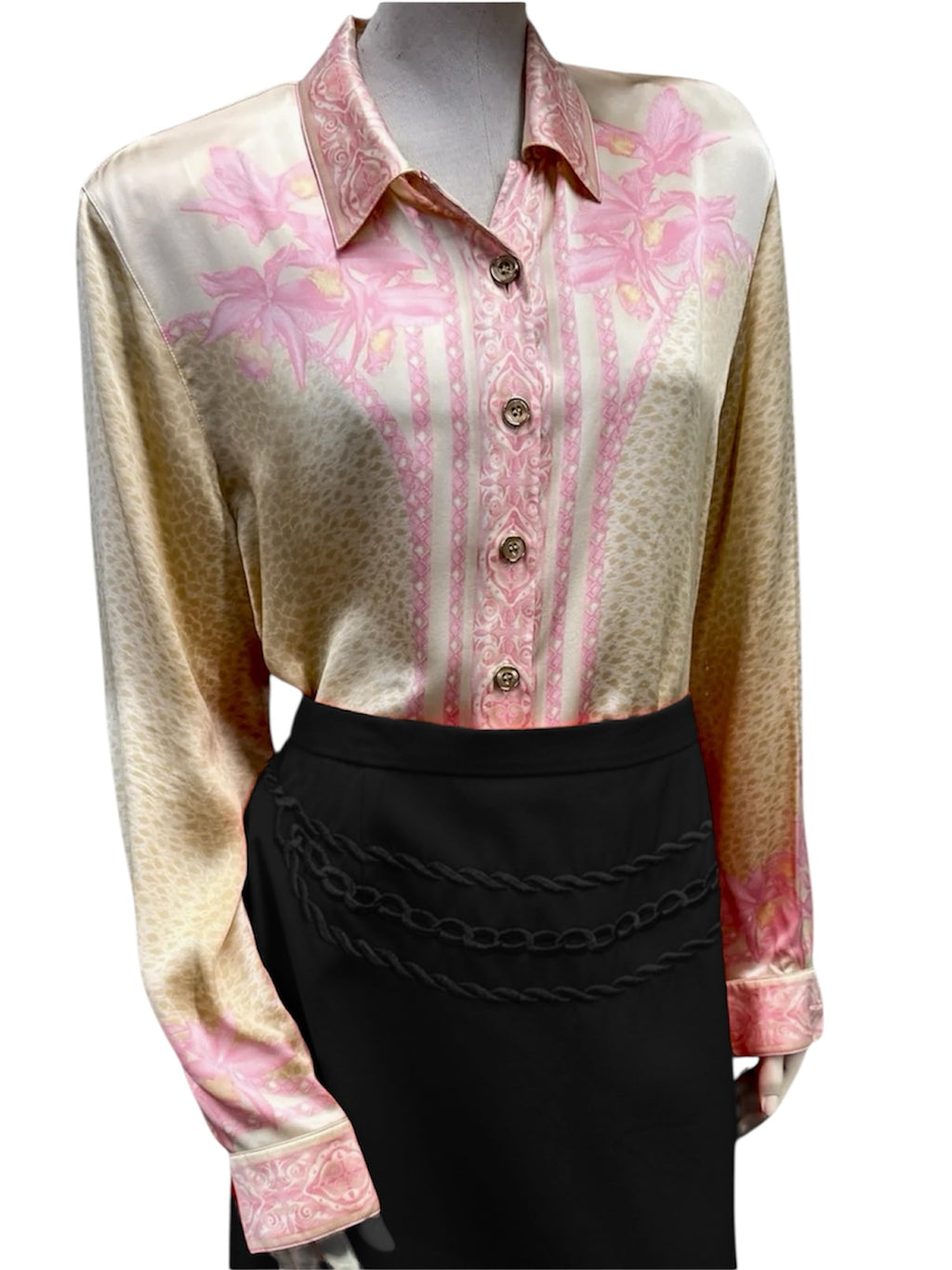 Escada Margaretha Ley Vintage Silk Blouse - M