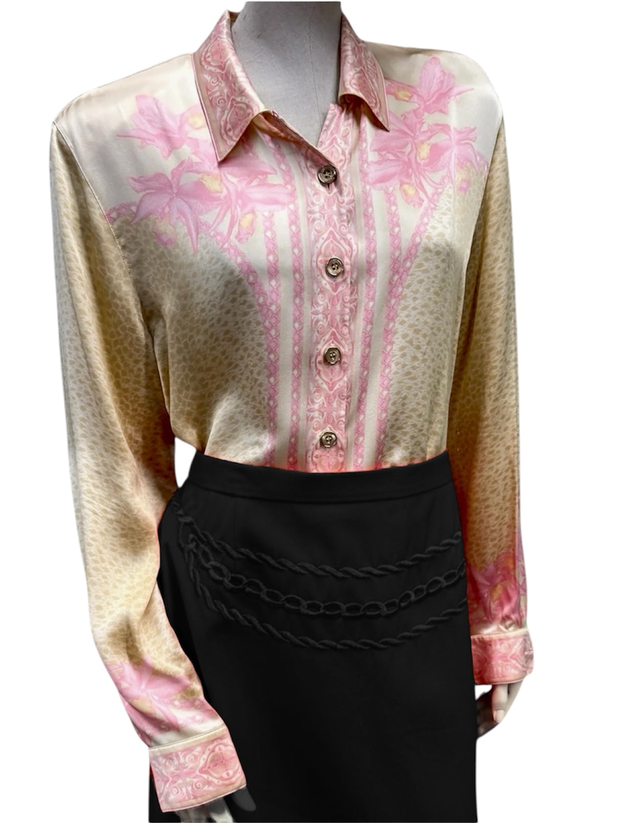 Escada Margaretha Ley Vintage Silk Blouse - M