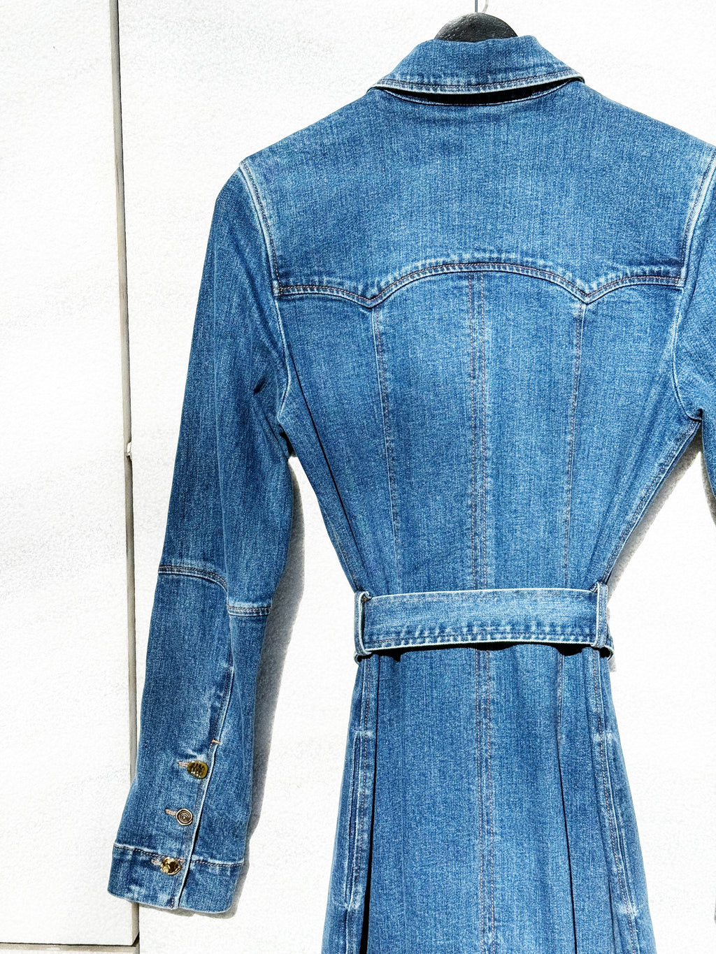 Rejina Pyo Denim Belted Dress