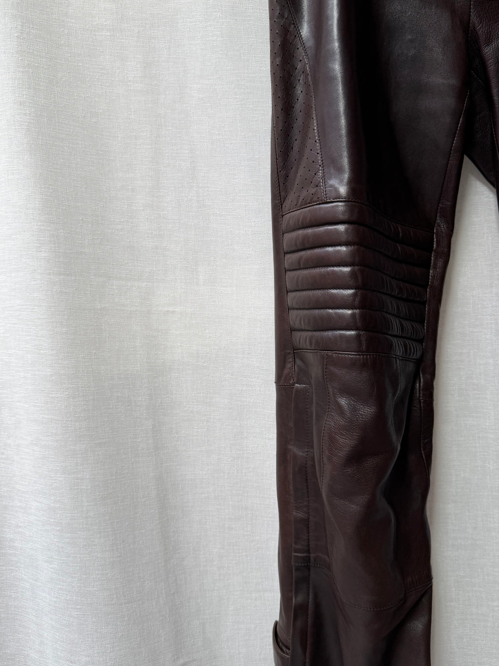 Gucci Runway Lamb Leather Biker Pants