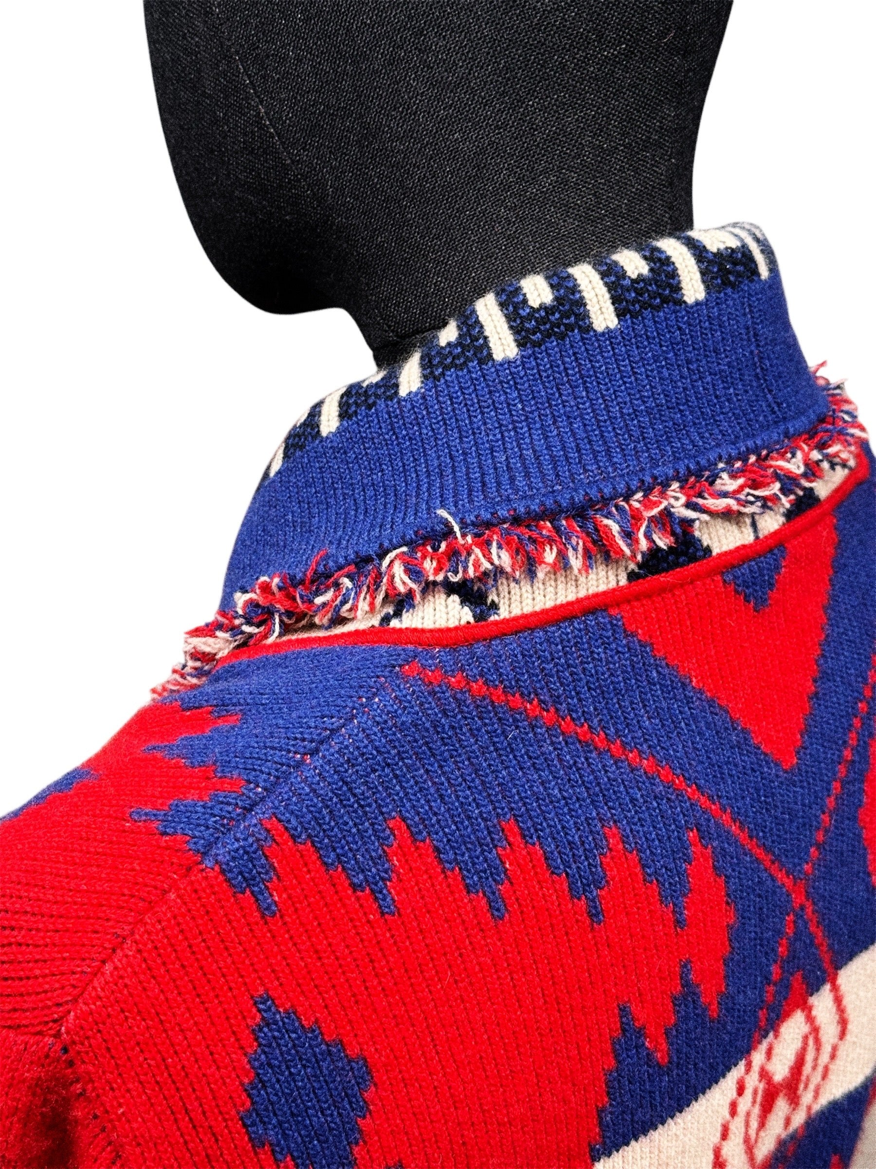 Alanui Icon Jacquard Cardigan in 100% Cashmere – Made in Italy