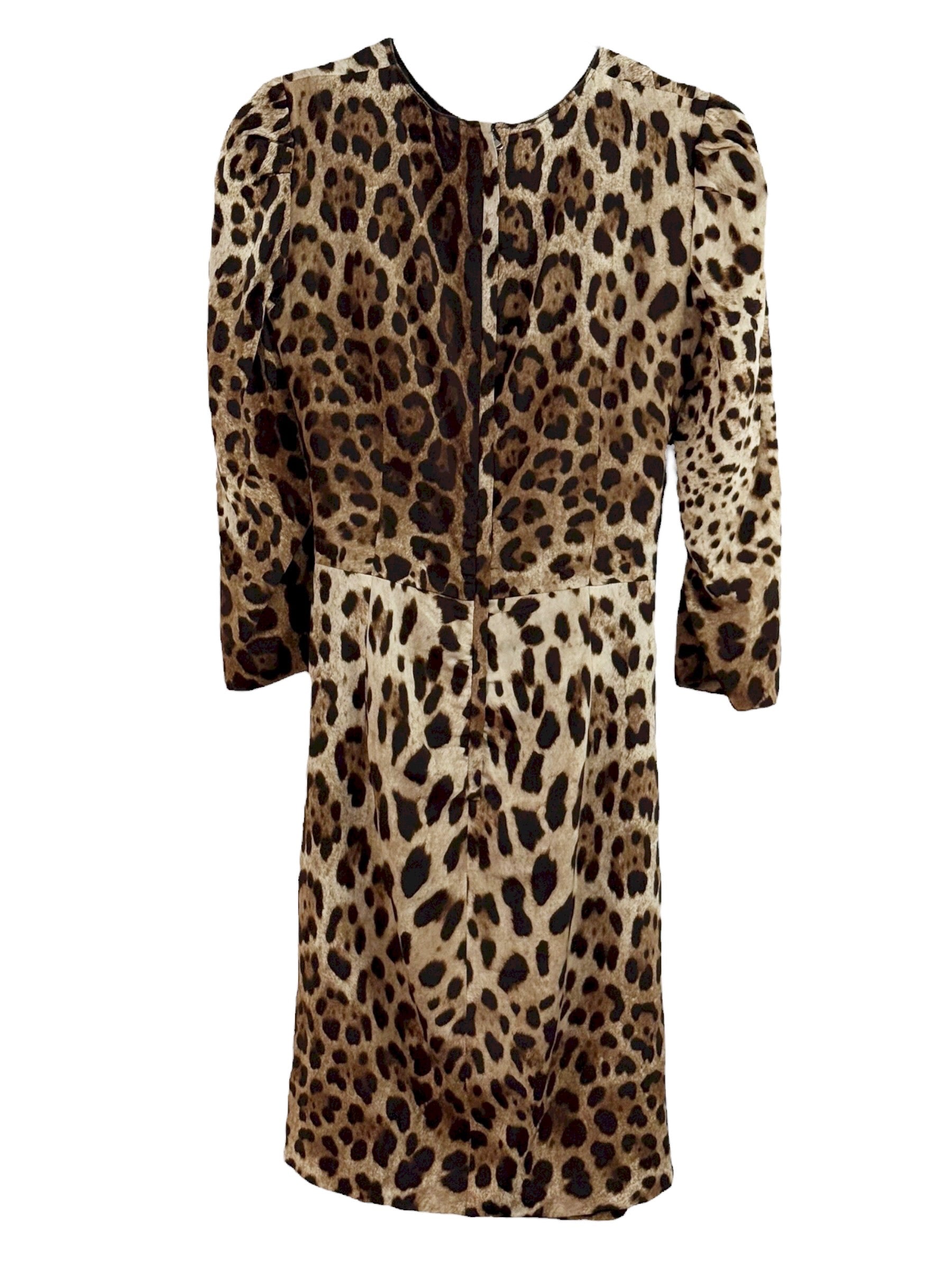 Dolce & Gabbana Leopard Print Dress - S