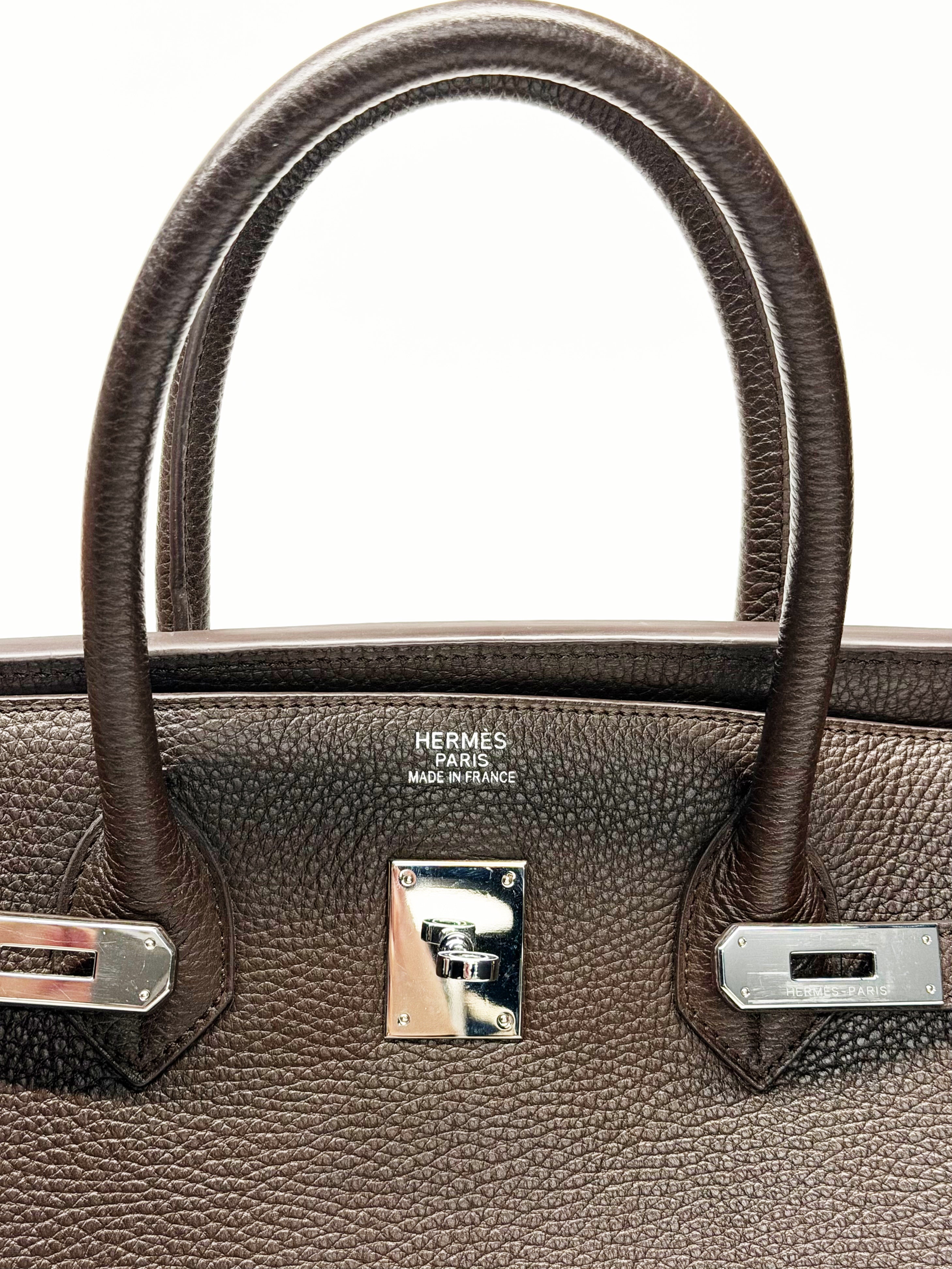 Hermès Birkin 40 Etoupe Togo Leather Palladium Hardware 2011 Investment Piece