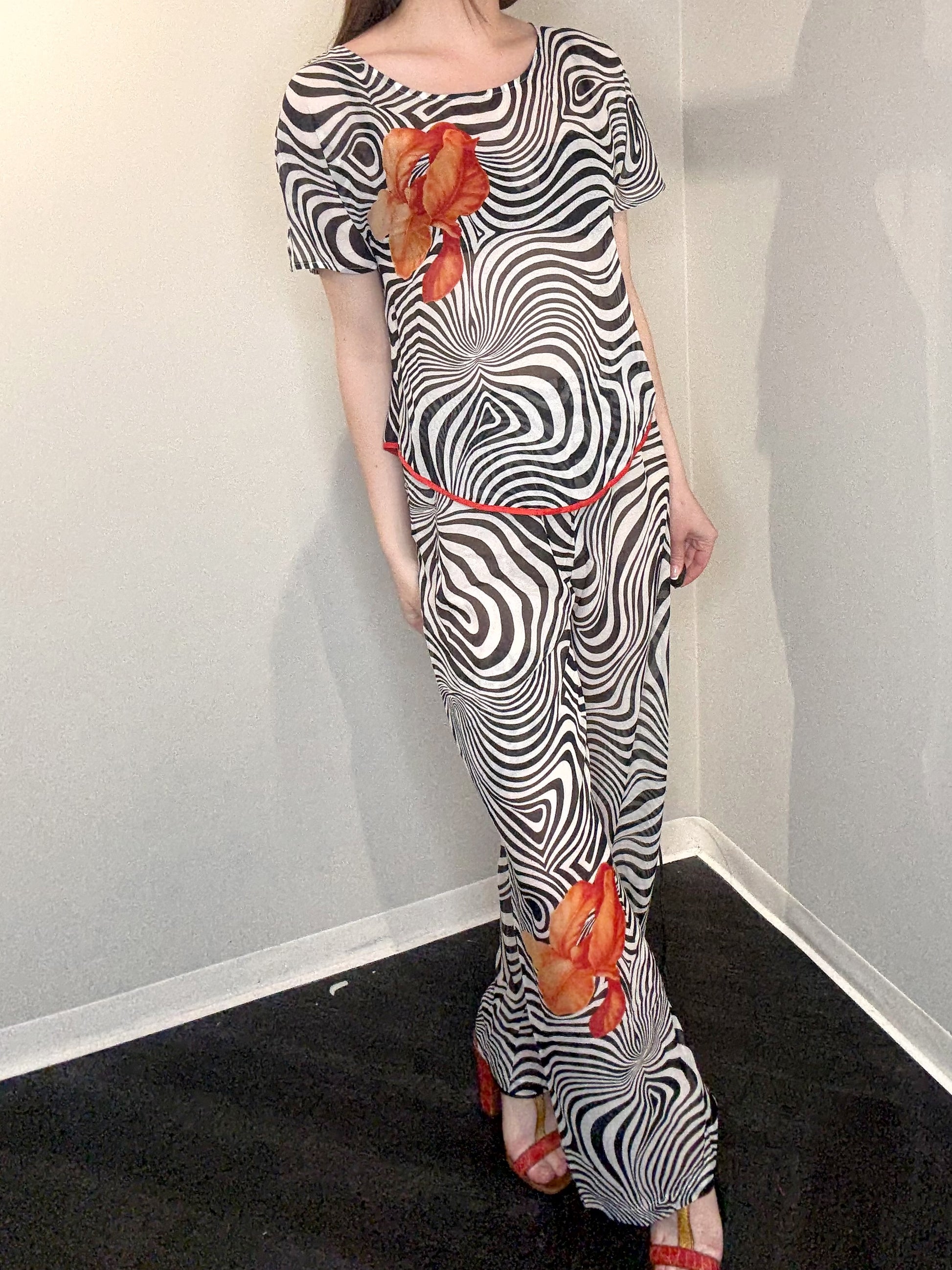 Diane von Furstenberg Printed Set (Blouse & Trousers)