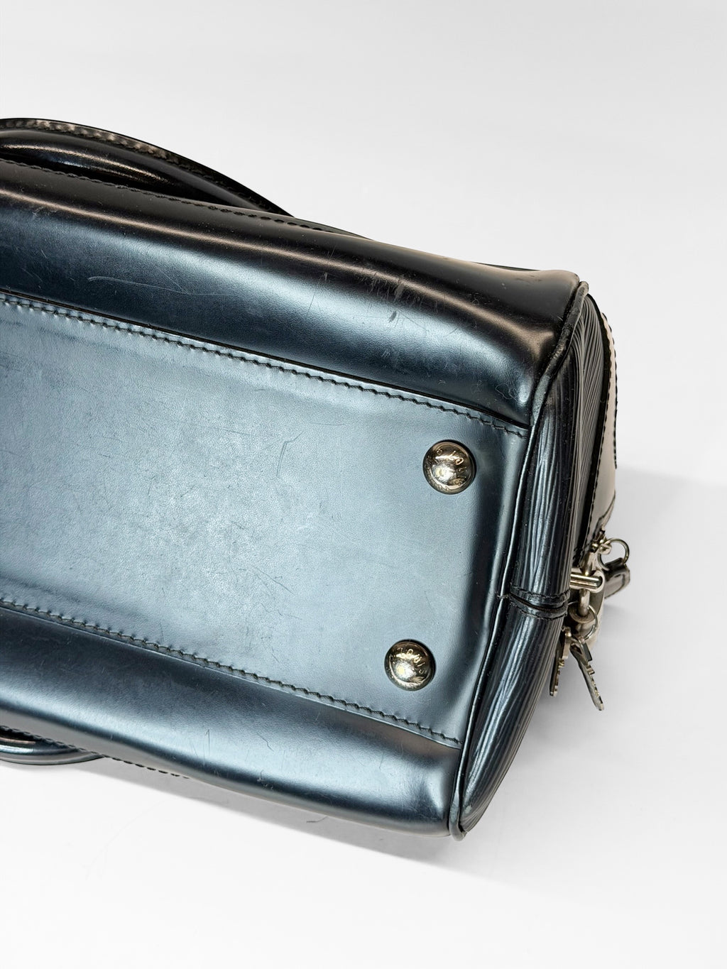 LOUIS VUITTON EPI LEATHER BOWLING BAG BLACK
