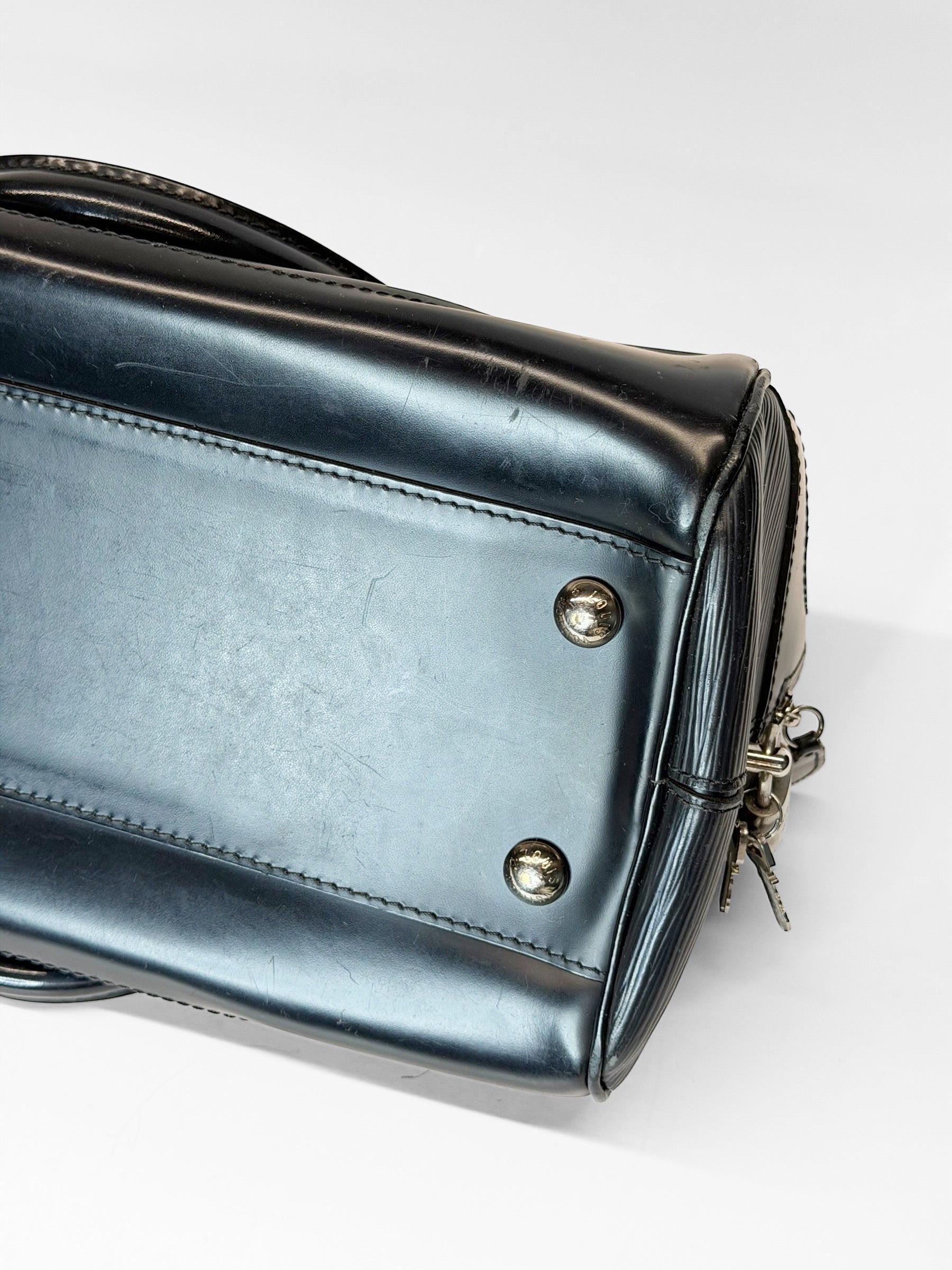 LOUIS VUITTON EPI LEATHER BOWLING BAG BLACK