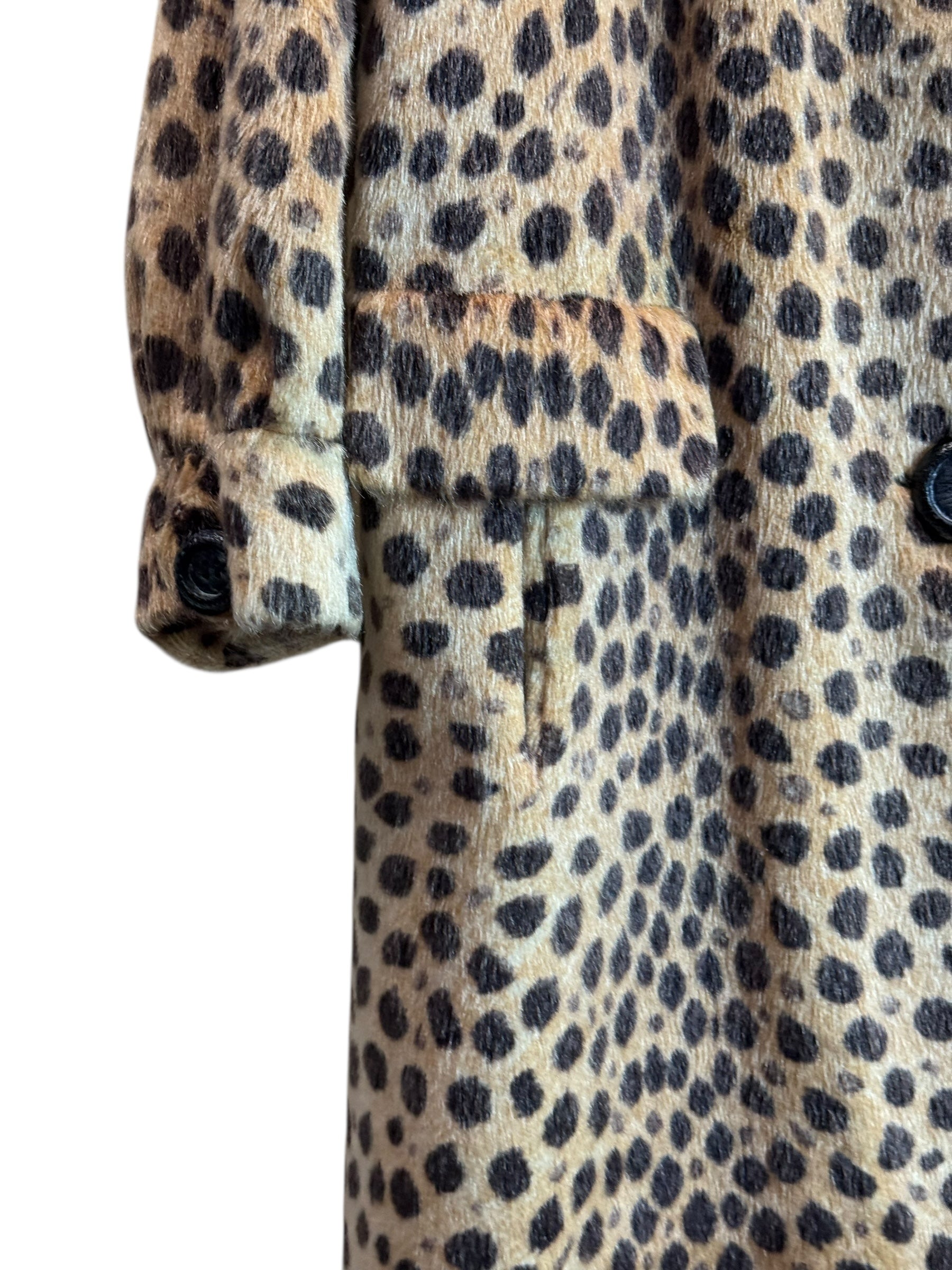 Vintage Sportowne “Chita” Leopard Print Coat