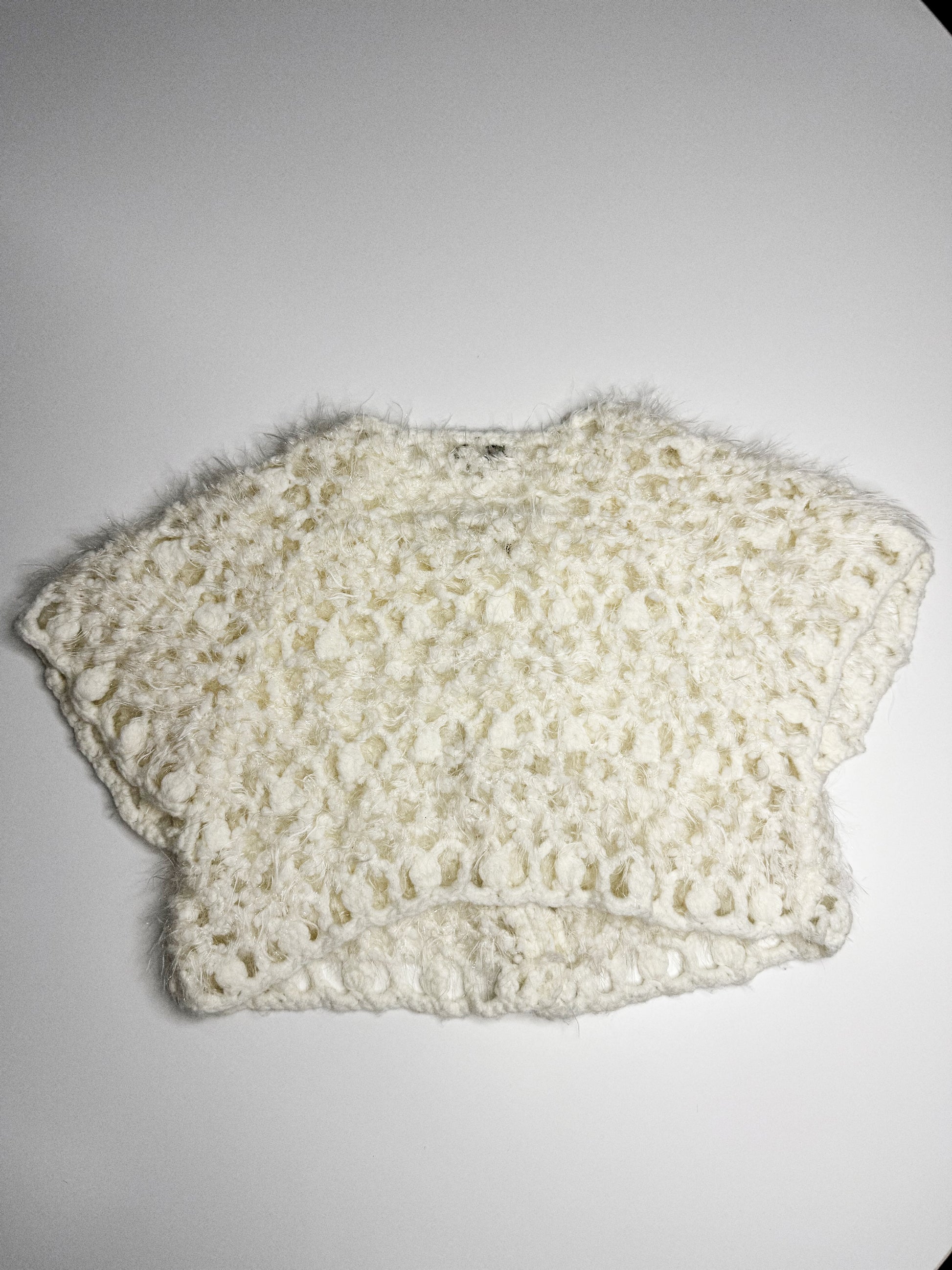 Miu Miu Ivory Cropped Knit Cardigan