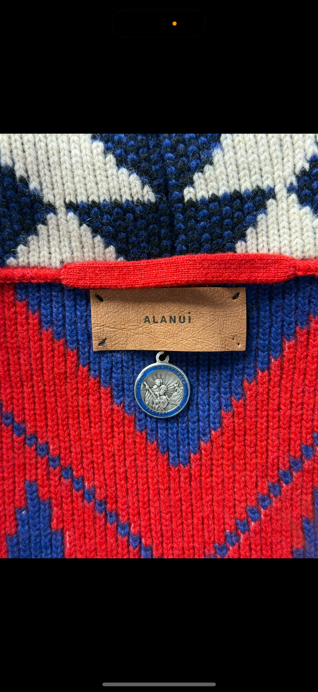 Alanui Icon Jacquard Cardigan in 100% Cashmere – Made in Italy