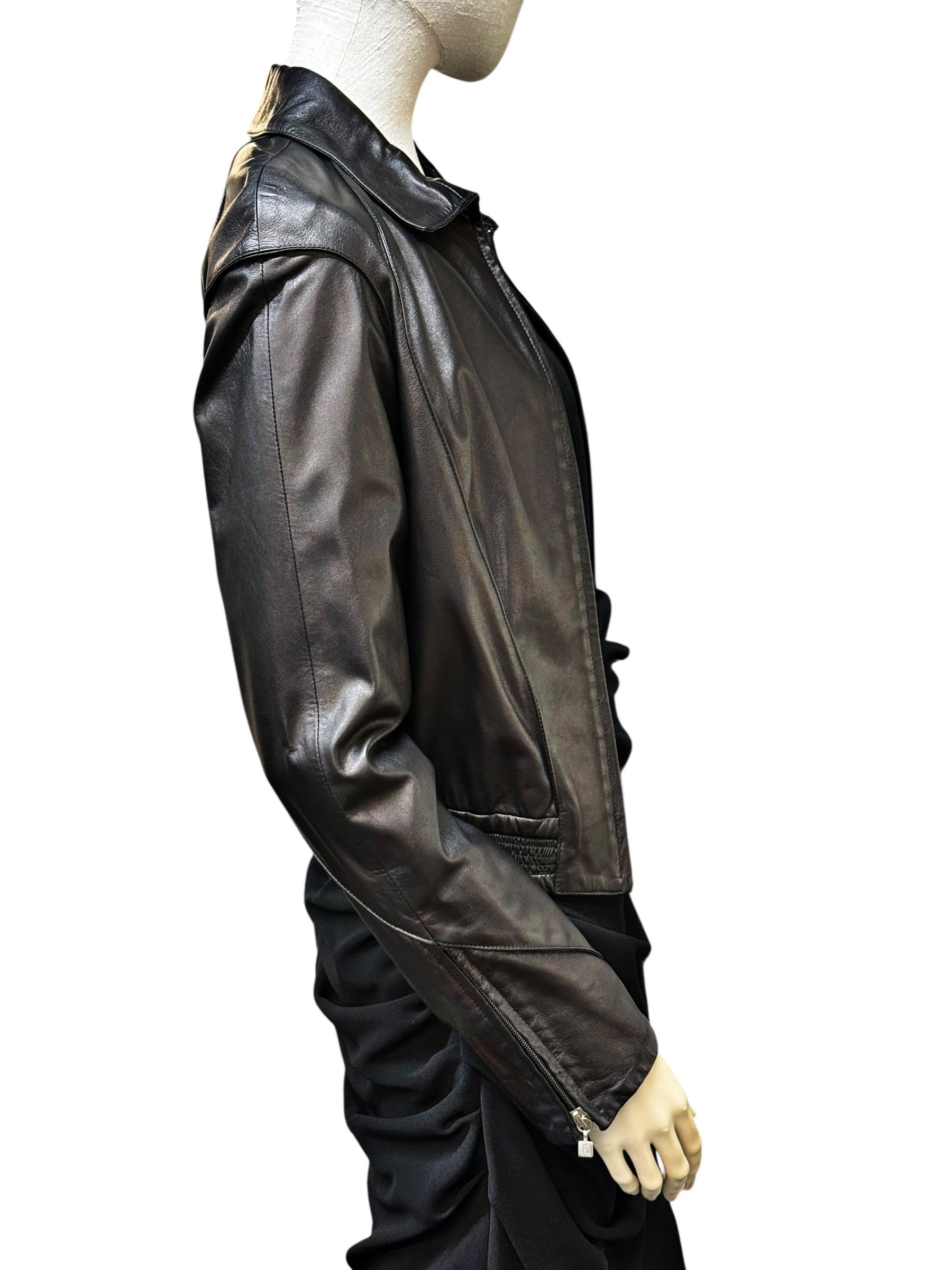 Claude Montana Vintage Leather Jacket - EU 38