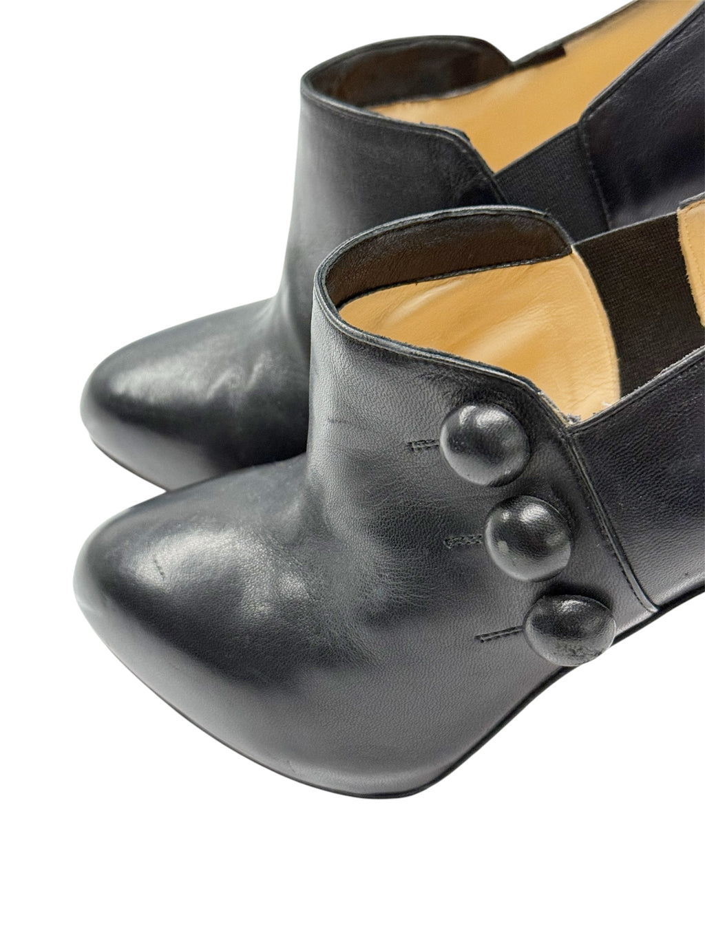 CHRISTIAN LOUBOUTIN Buttoned Leather - SIZE 38