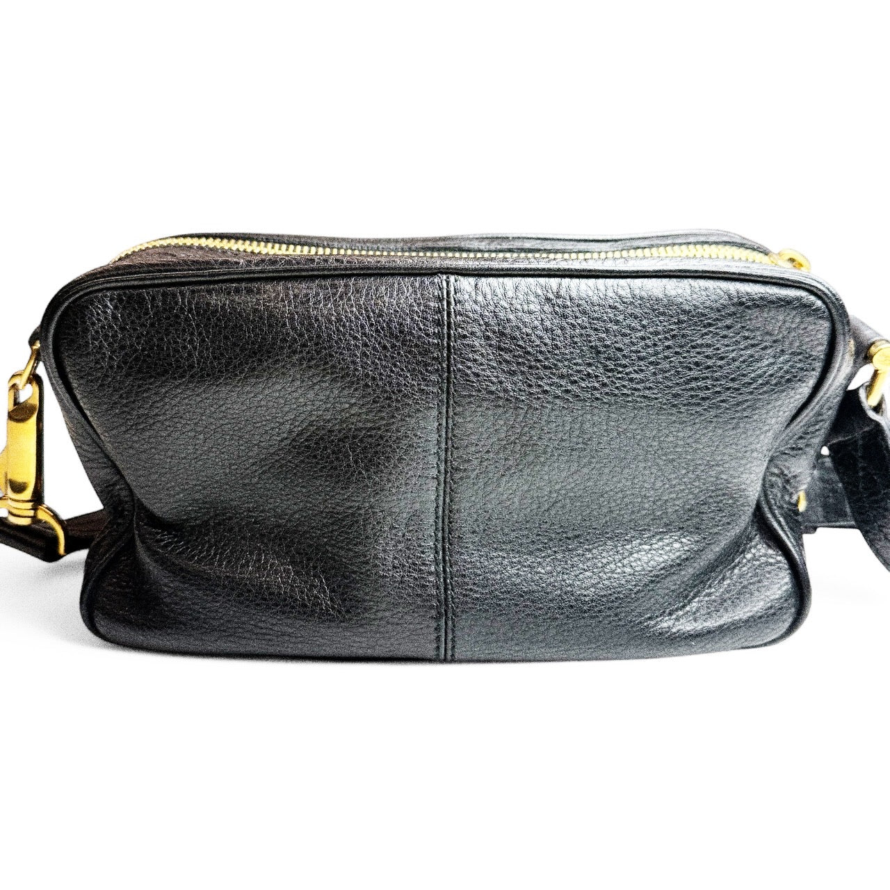 BURBERRY BLACK LEATHER BELT BAG