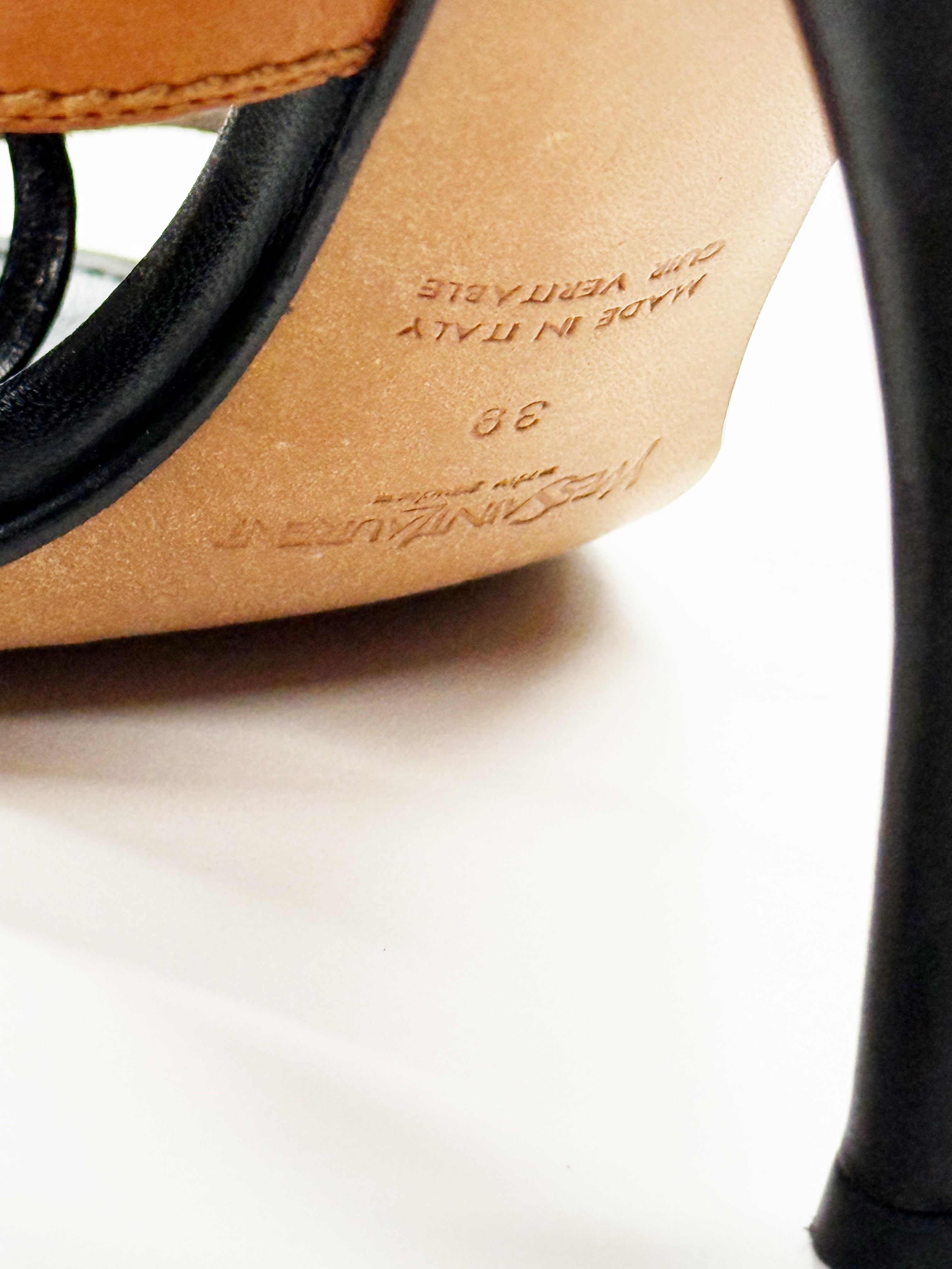 Yves Saint Laurent Leather Heeled Sandals