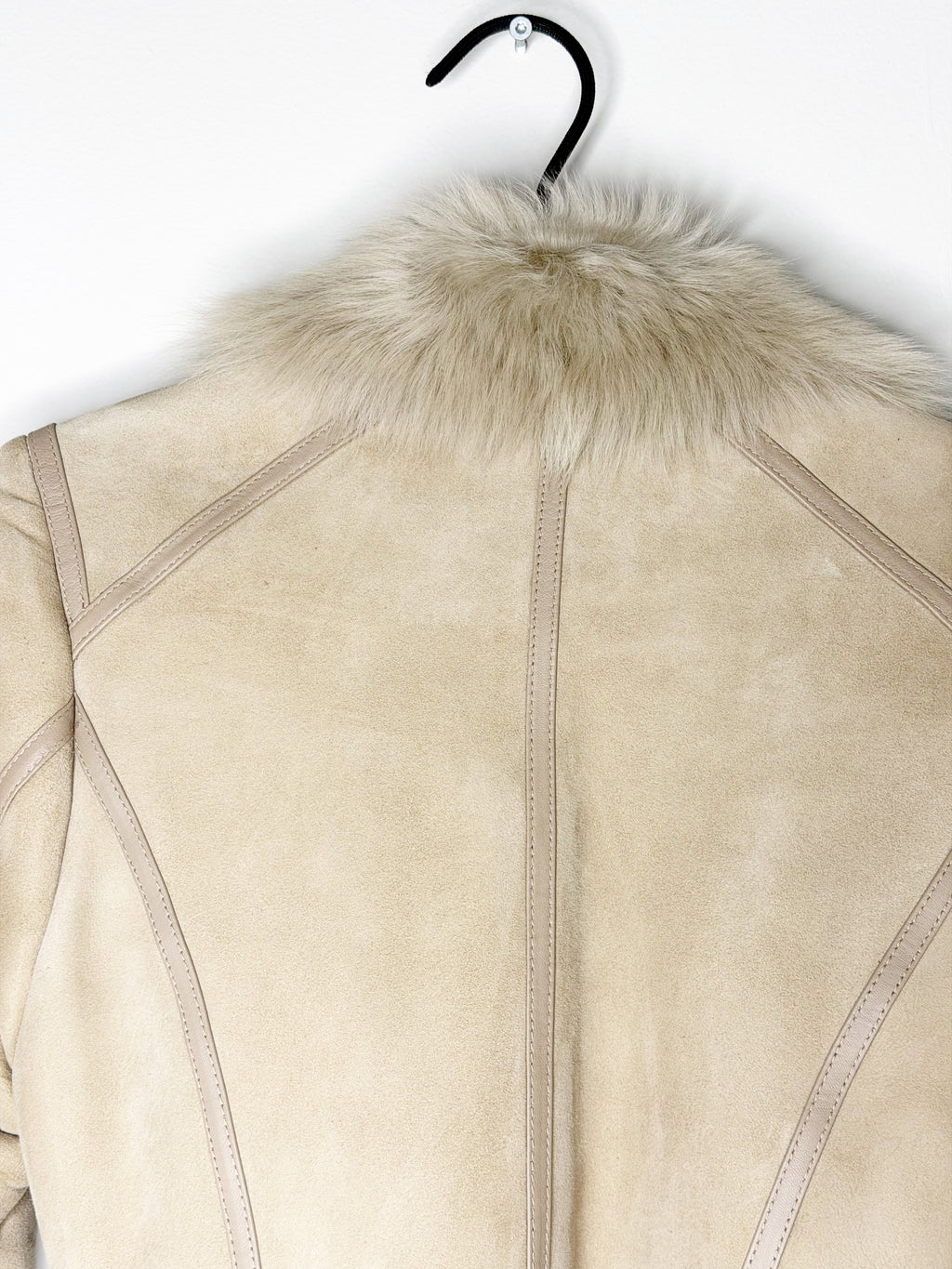 2NDDAY Shearling Coat with Natural Fur Trim