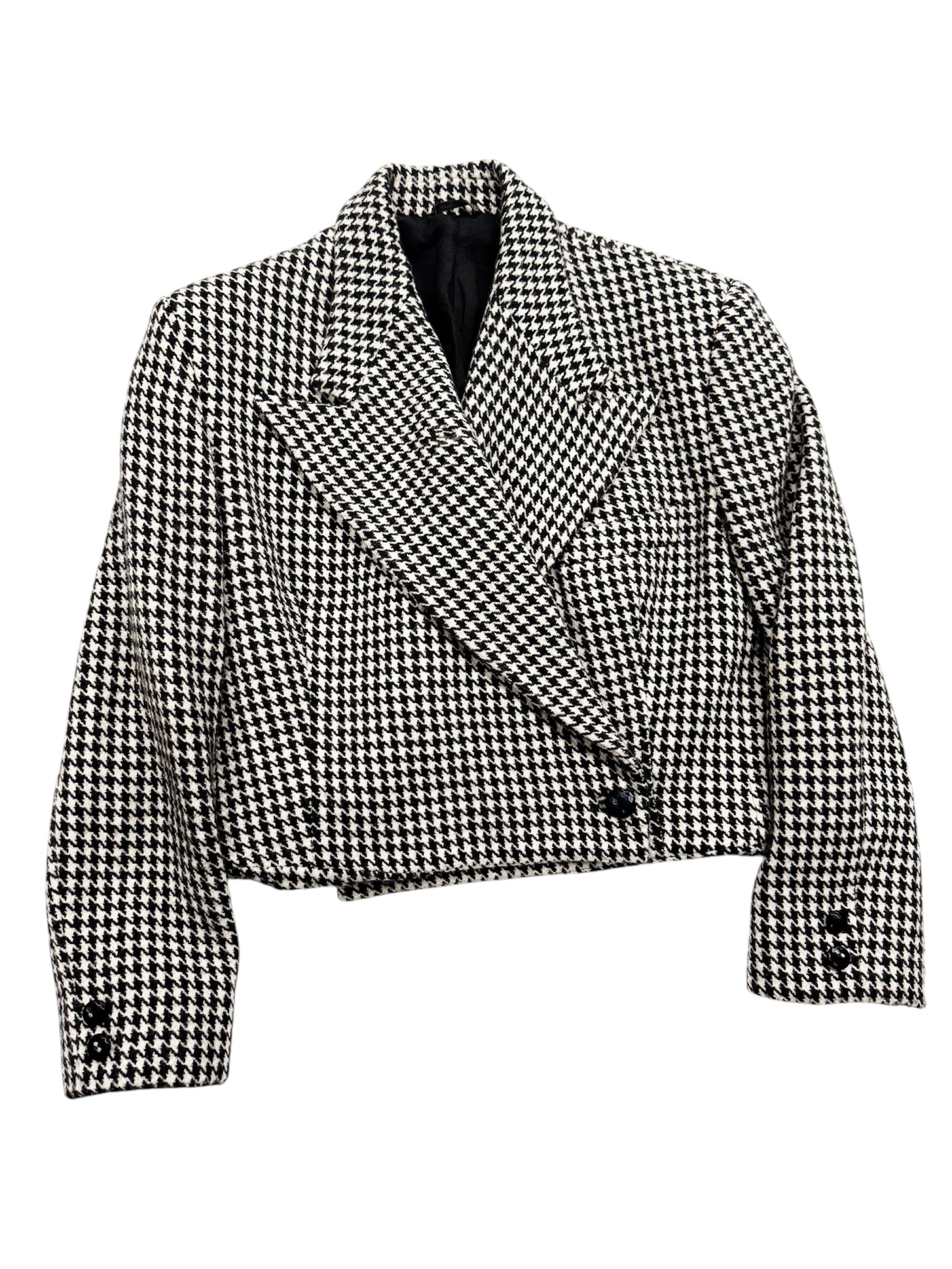 Gianni Versace Houndstooth Wool Blazer