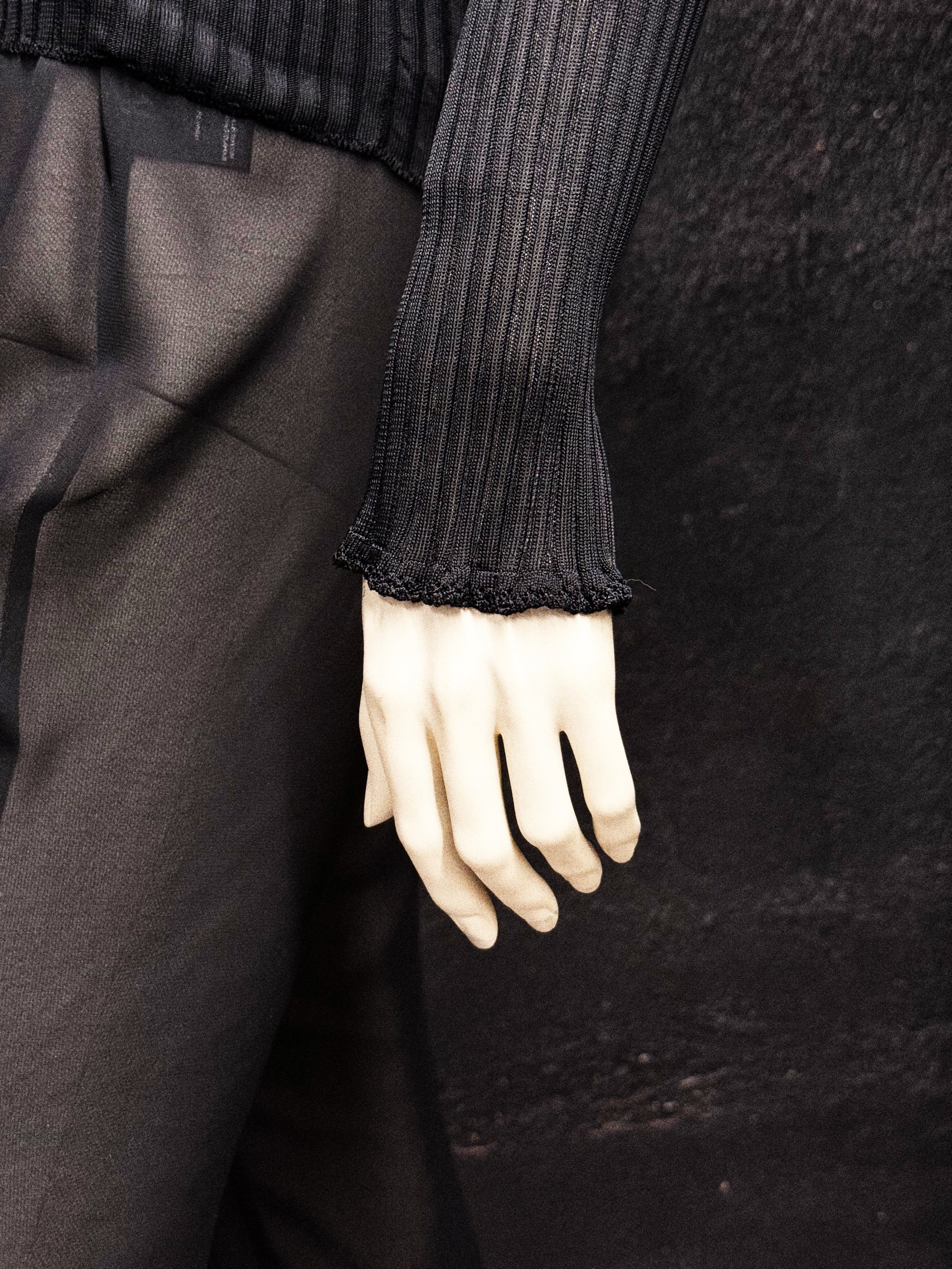 Dolce & Gabbana Black Sheer Button Blouse