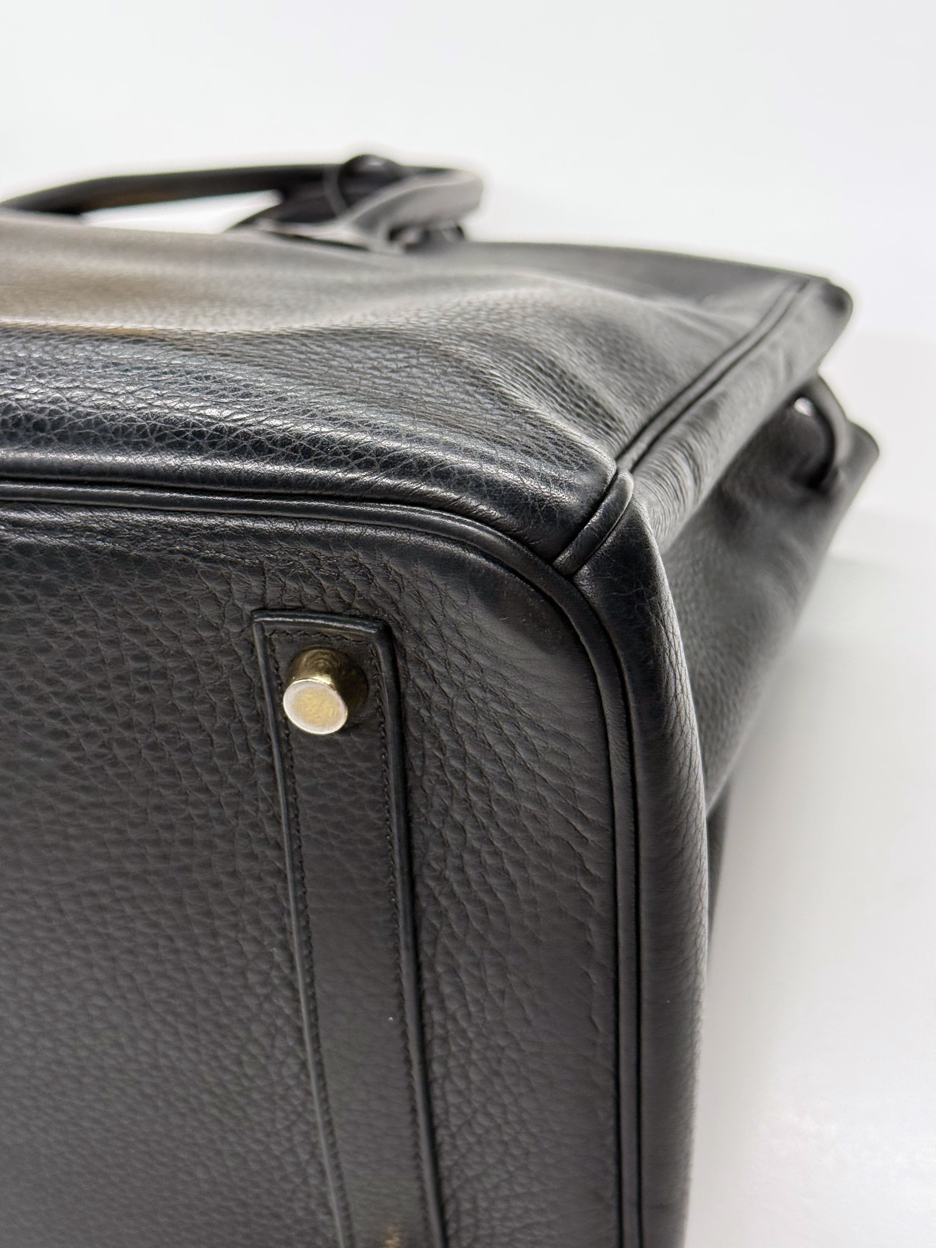 Hermès Birkin 35 Black Togo Leather Bag with Gold Hardware