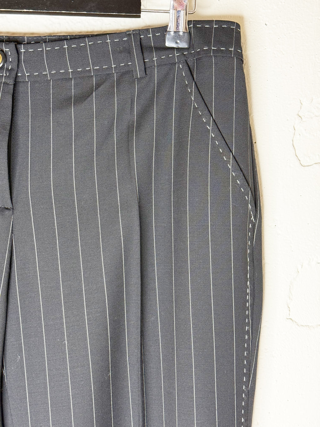 D&G Dolce & Gabbana Black Pinstripe Suit