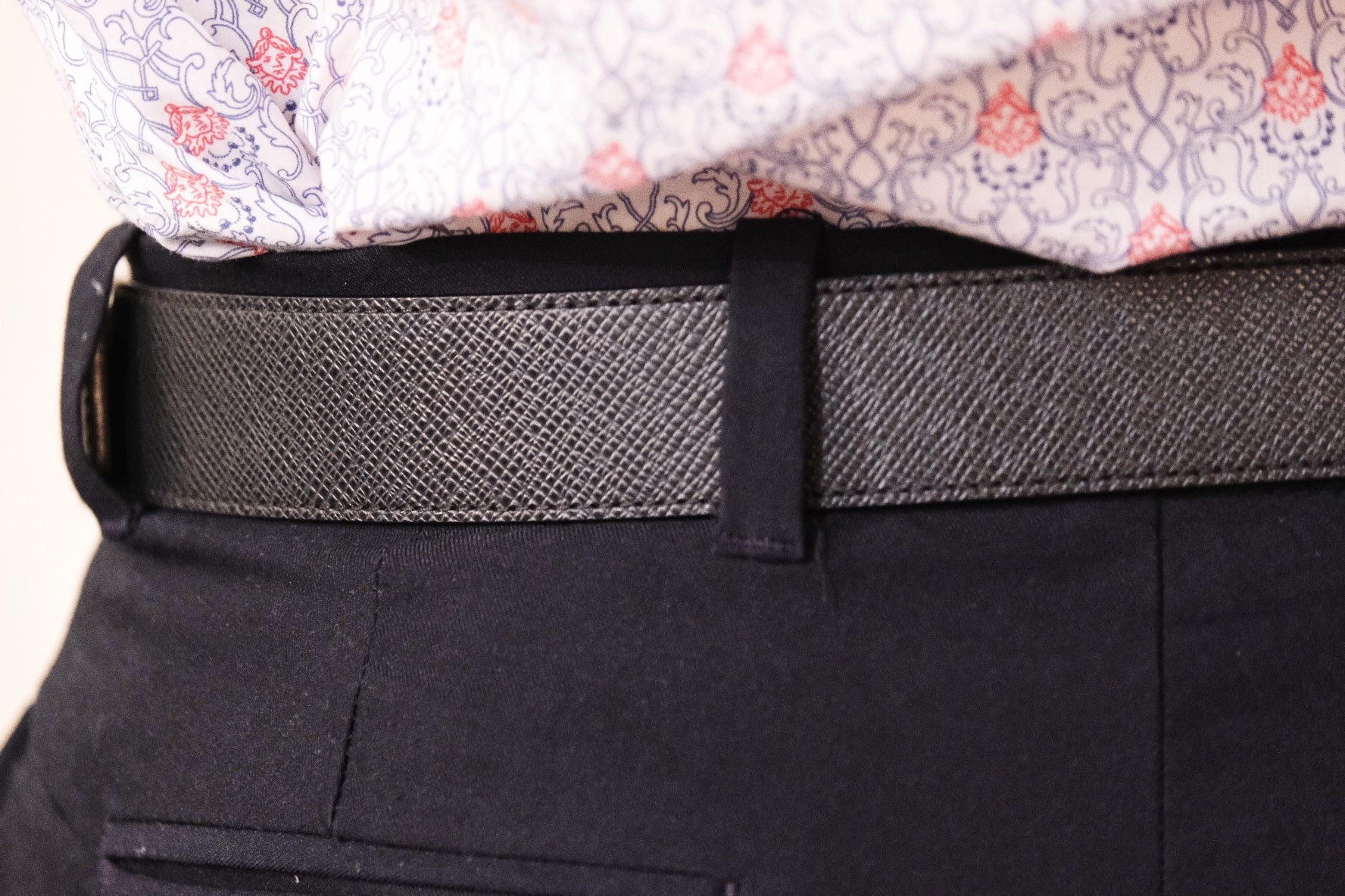 LOUIS VUITTON Inventeur Plaque Belt – Taïga Leather – Size 100