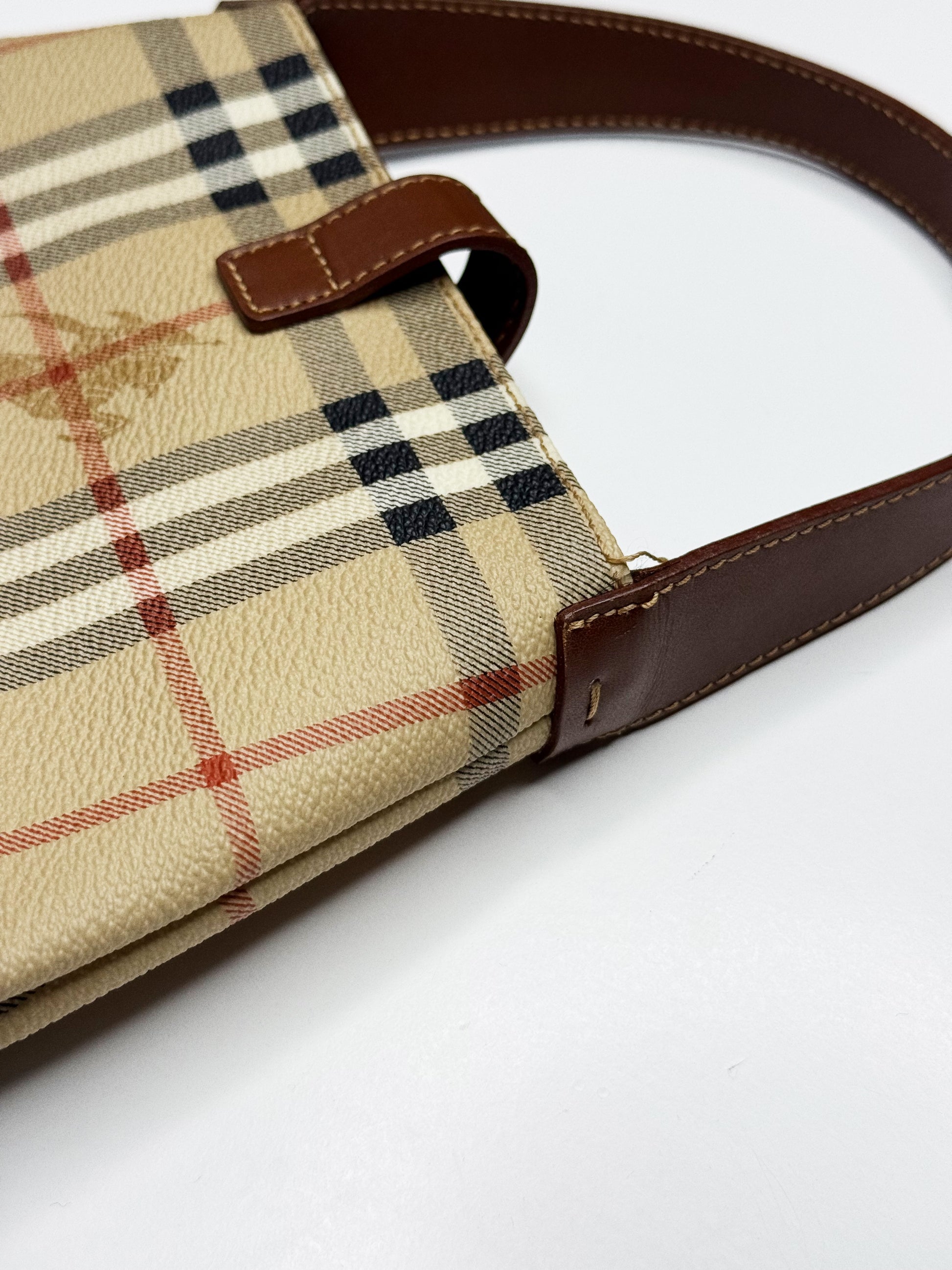 BURBERRY VINTAGE HAYMARKET MINI TOTE (2000–2017)