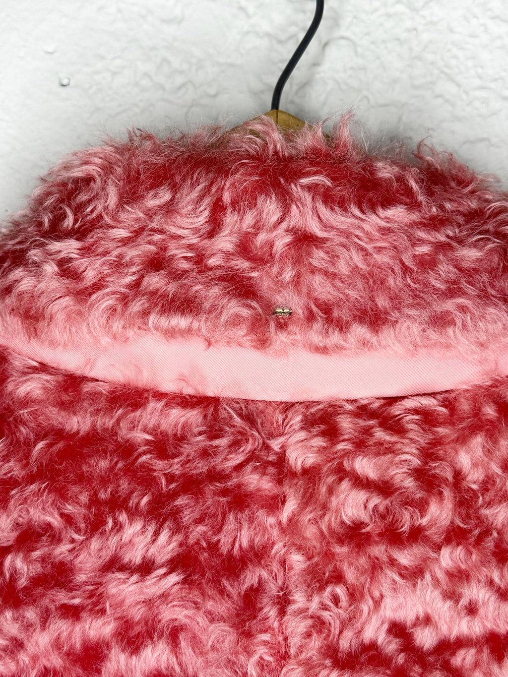 Sportmax Pink Mohair-Blend Coat - M