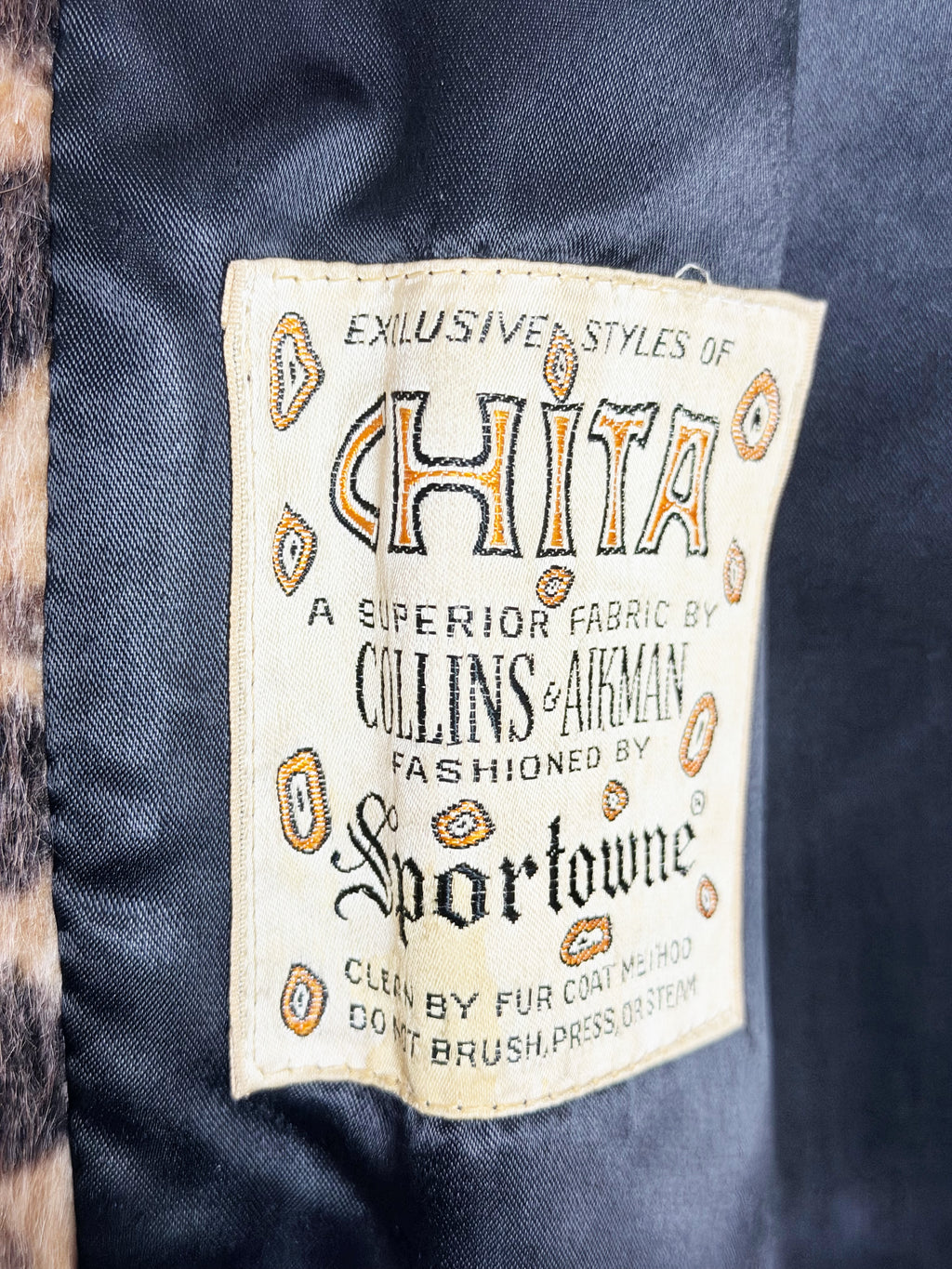 HITA Sportowne Leopard Print Fur Coat (Vintage)