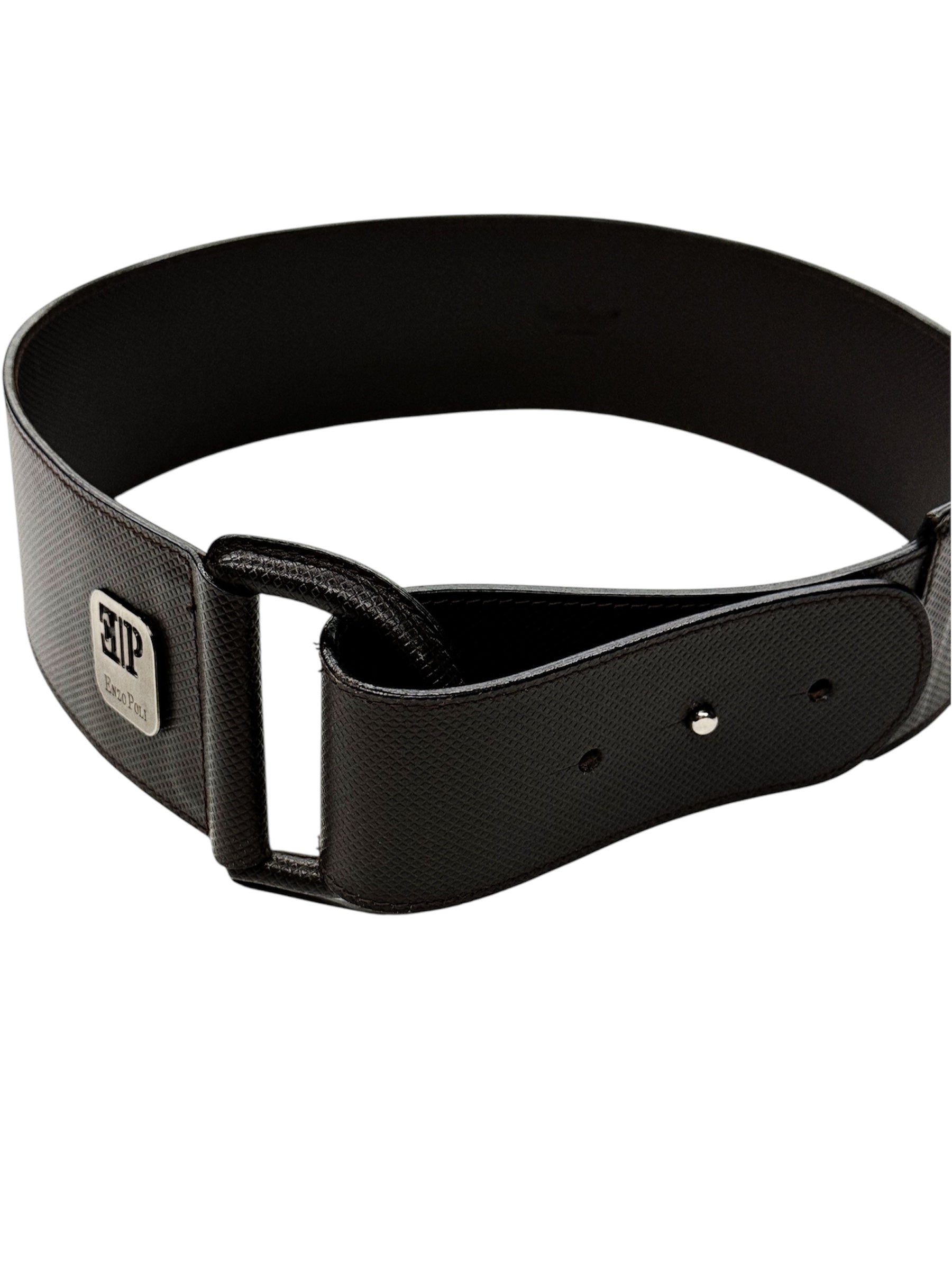 Enzo Poli Wide Leather Waist Belt